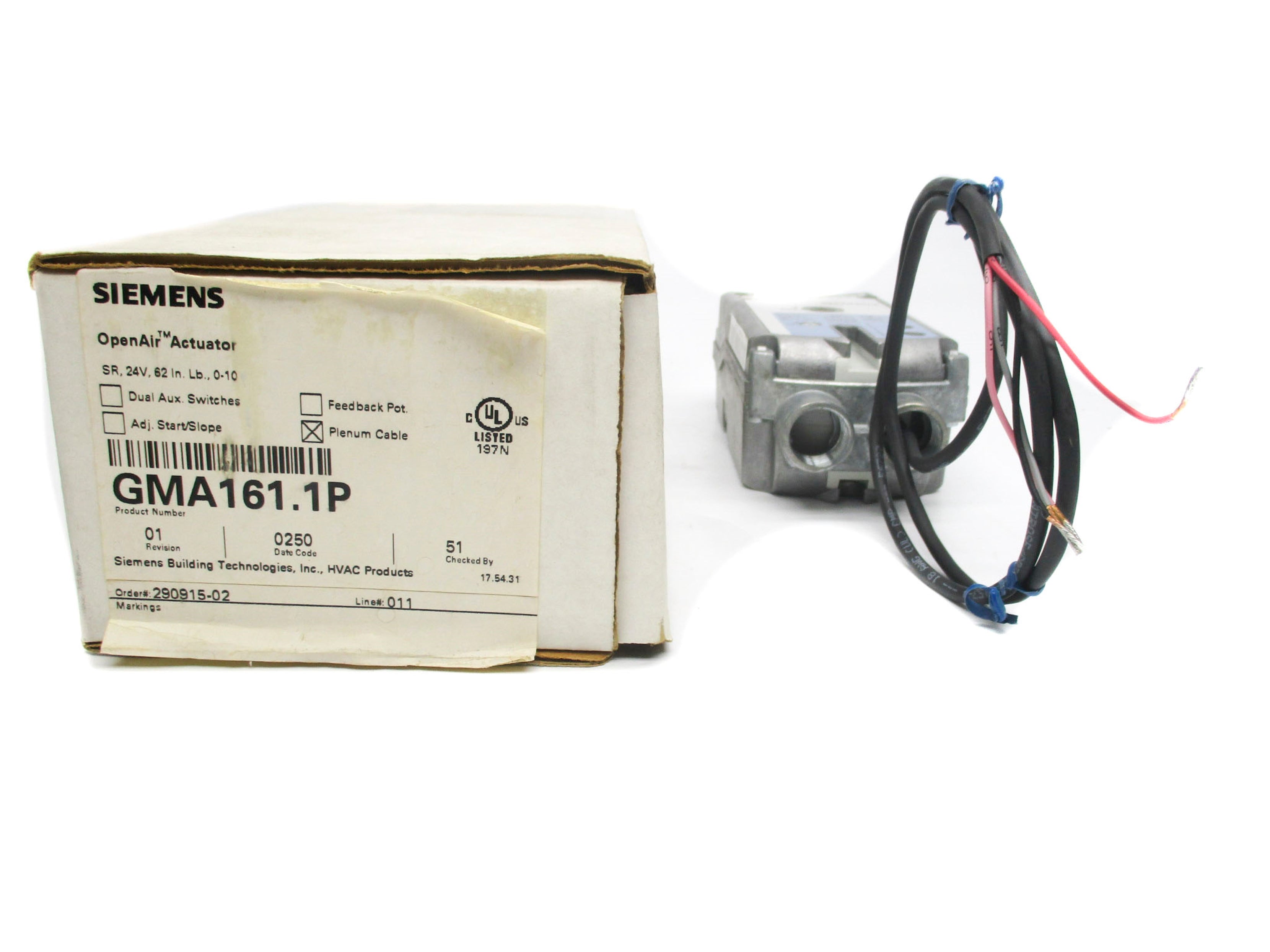 SIEMENS GMA161.1P NSMP