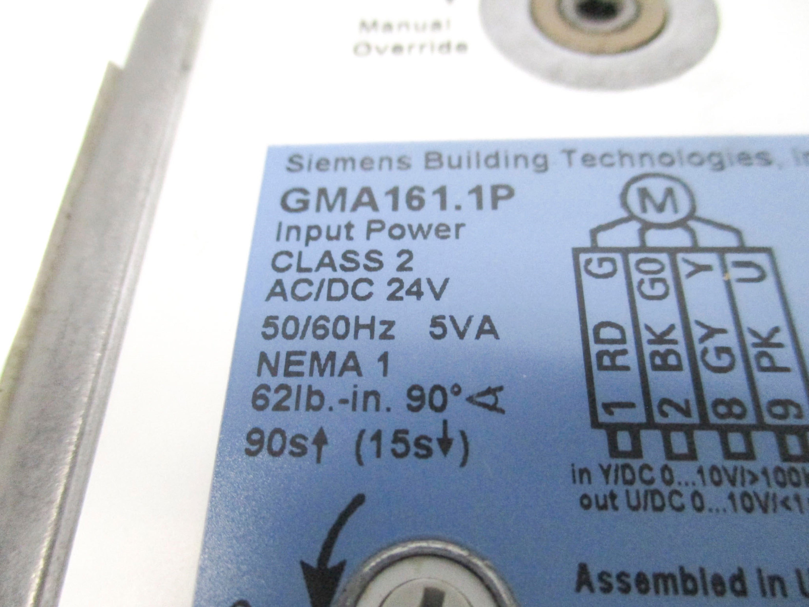 SIEMENS GMA161.1P NSMP