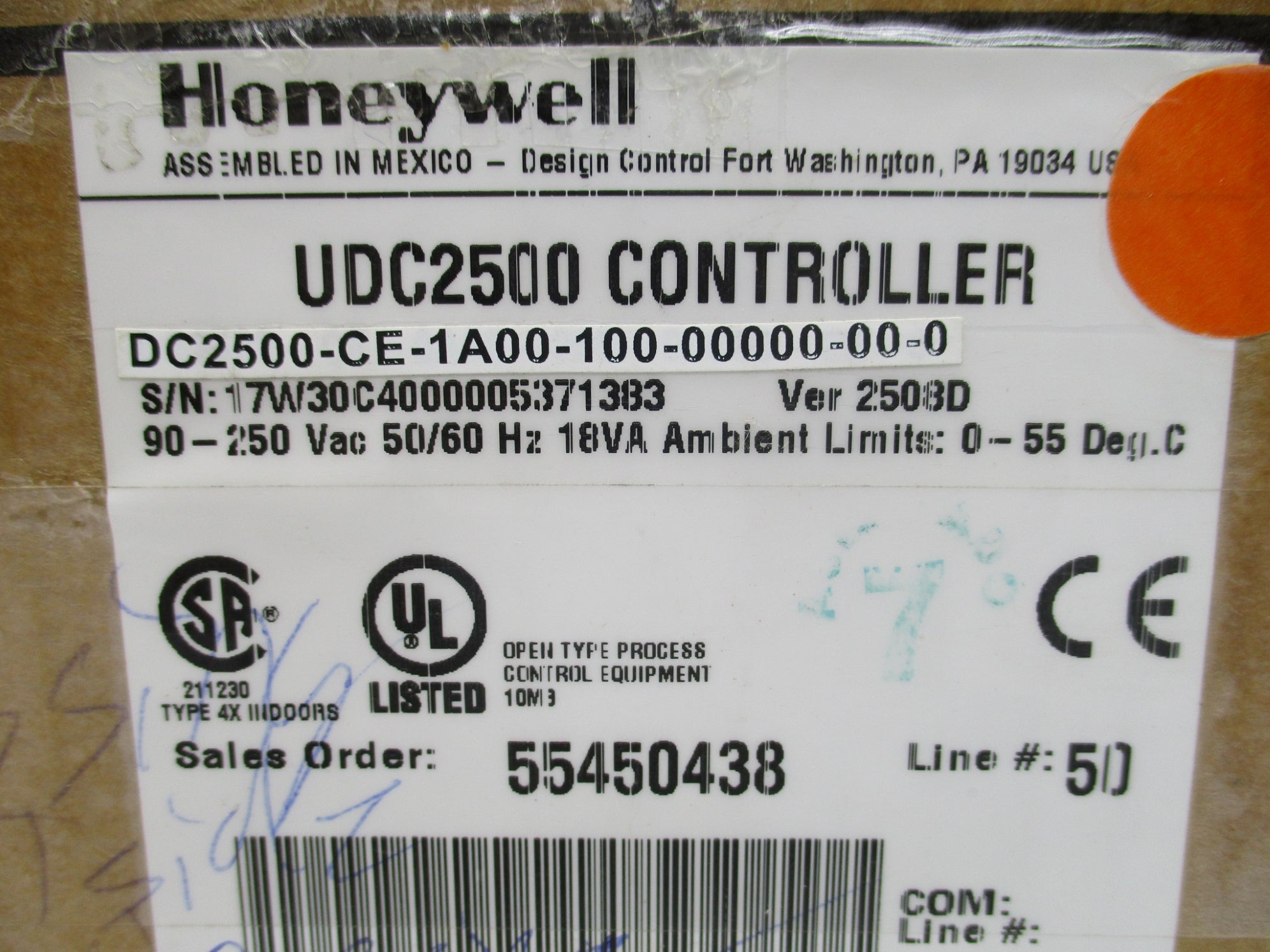 HONEYWELL DC2500-CE-1A00-100-00000-00-0 (AS PICTURED) NSMP