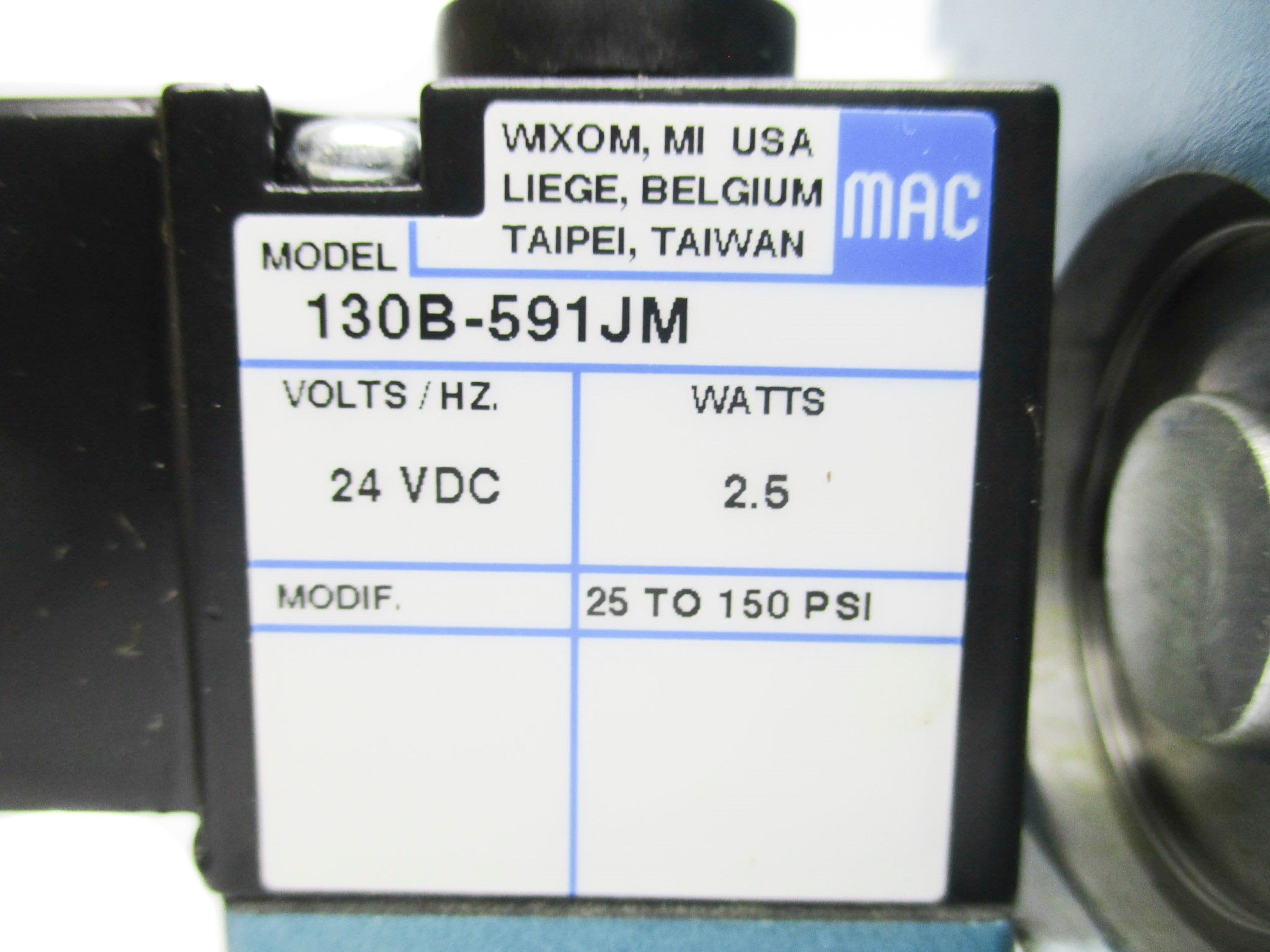 MAC 56C-17-591JM 24VDC 25-150PSI NSMP