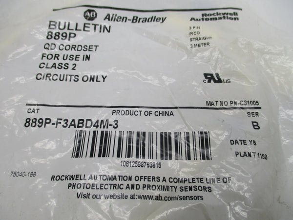 ALLEN BRADLEY 889P-F3ABD4M-3 SER. B NSMP