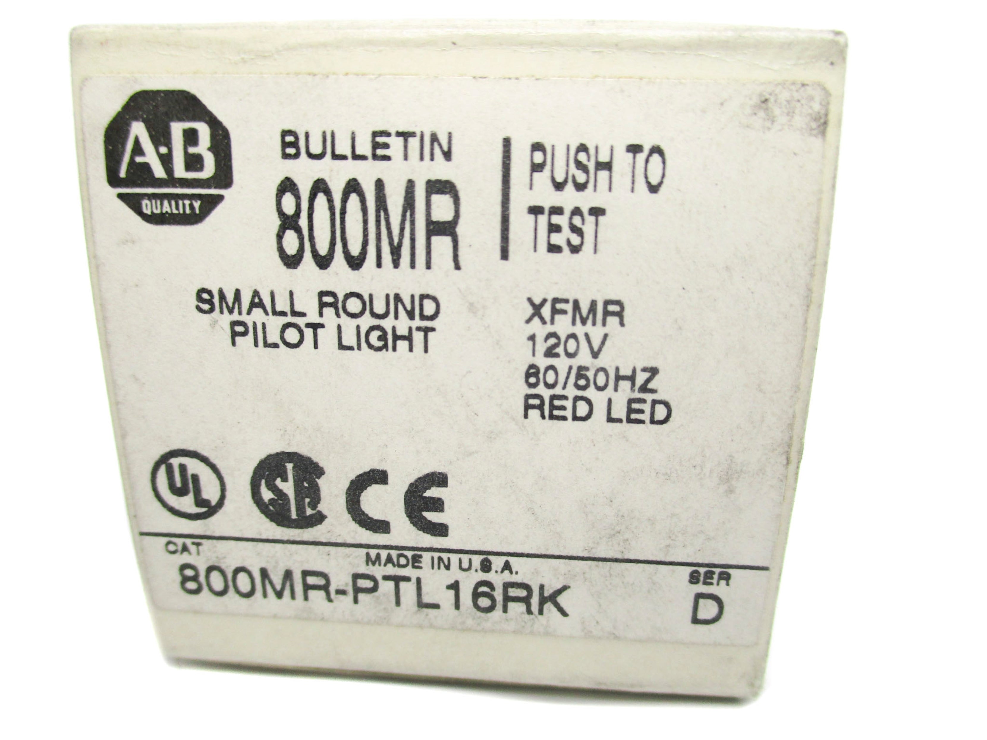 ALLEN BRADLEY 800MR-PTL16RK SER. D (GR/BL) NSMP
