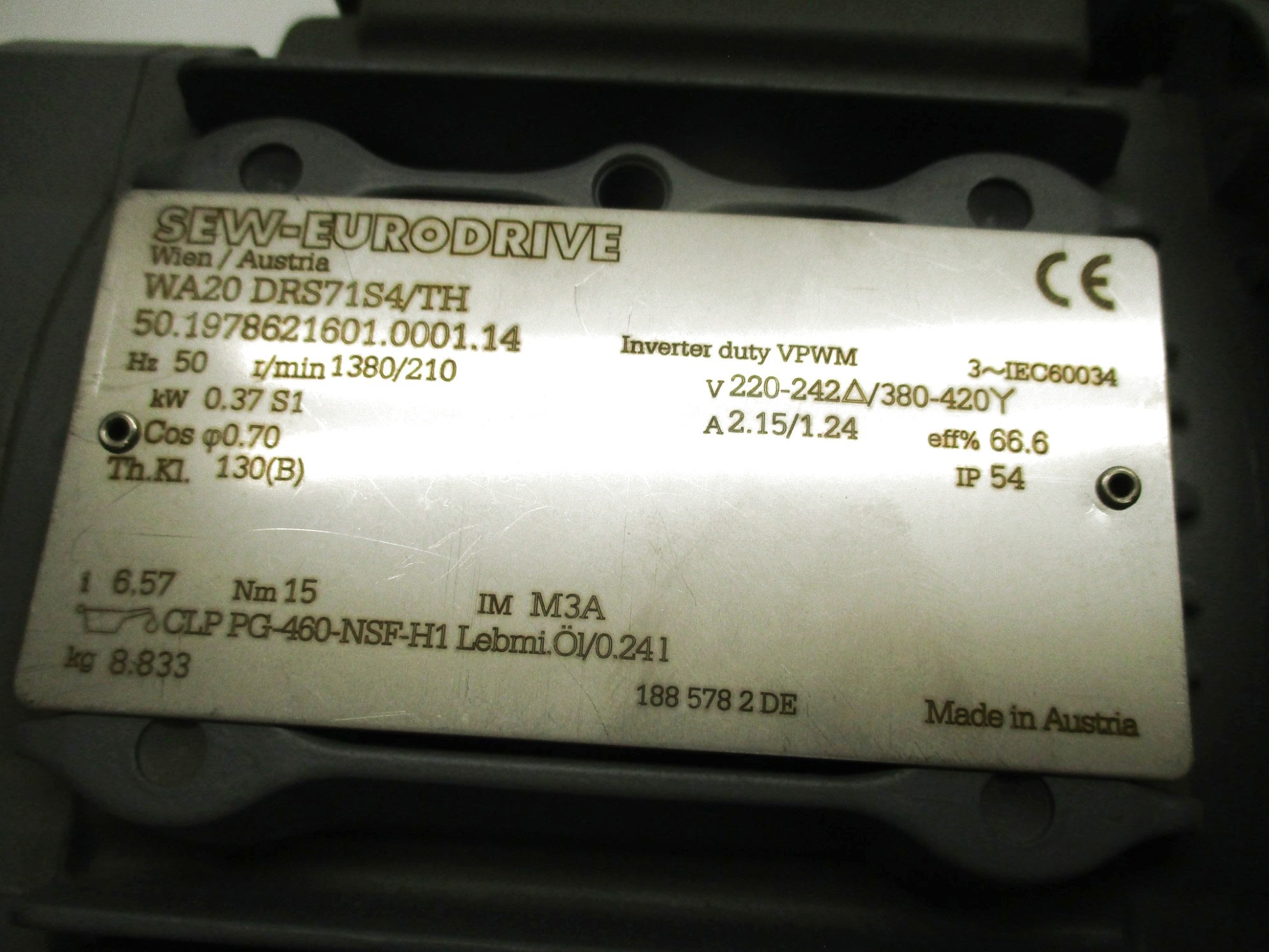 SEW EURODRIVE WA20DRS71S4/TH NSNP