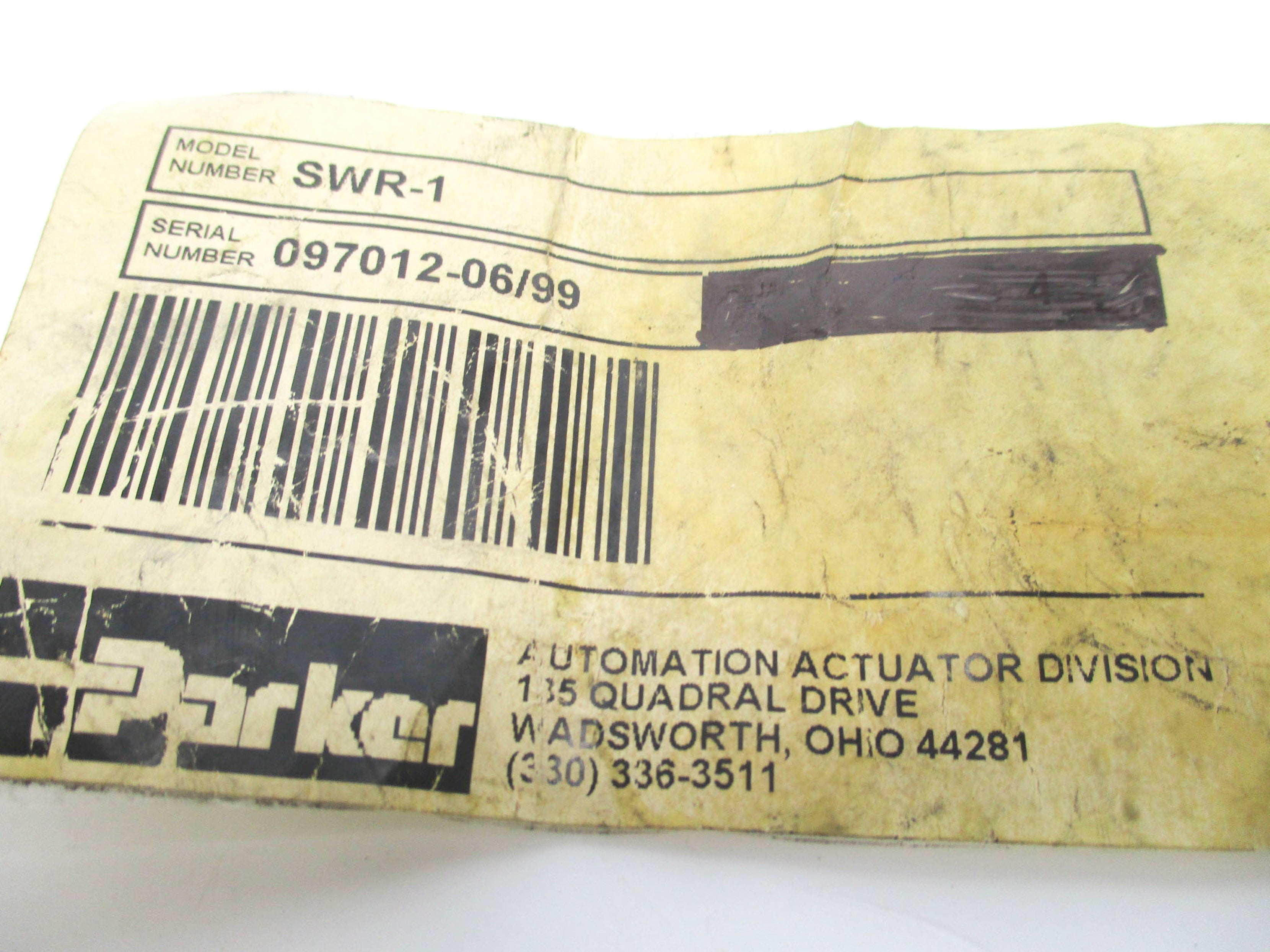 PARKER SWR-1 NSNP