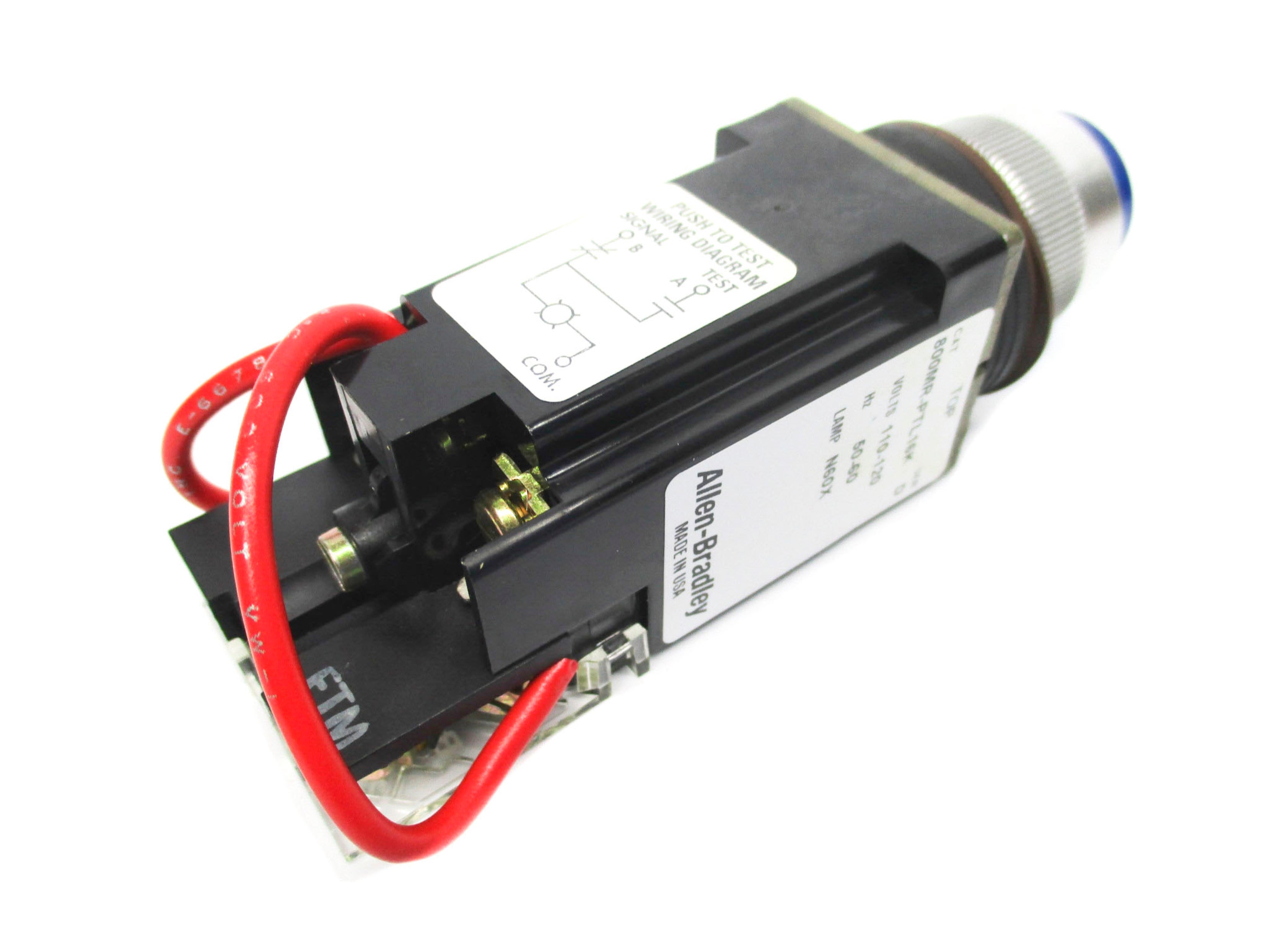 ALLEN BRADLEY 800MR-PTL16BK SER. D (GY/BL) NSMP