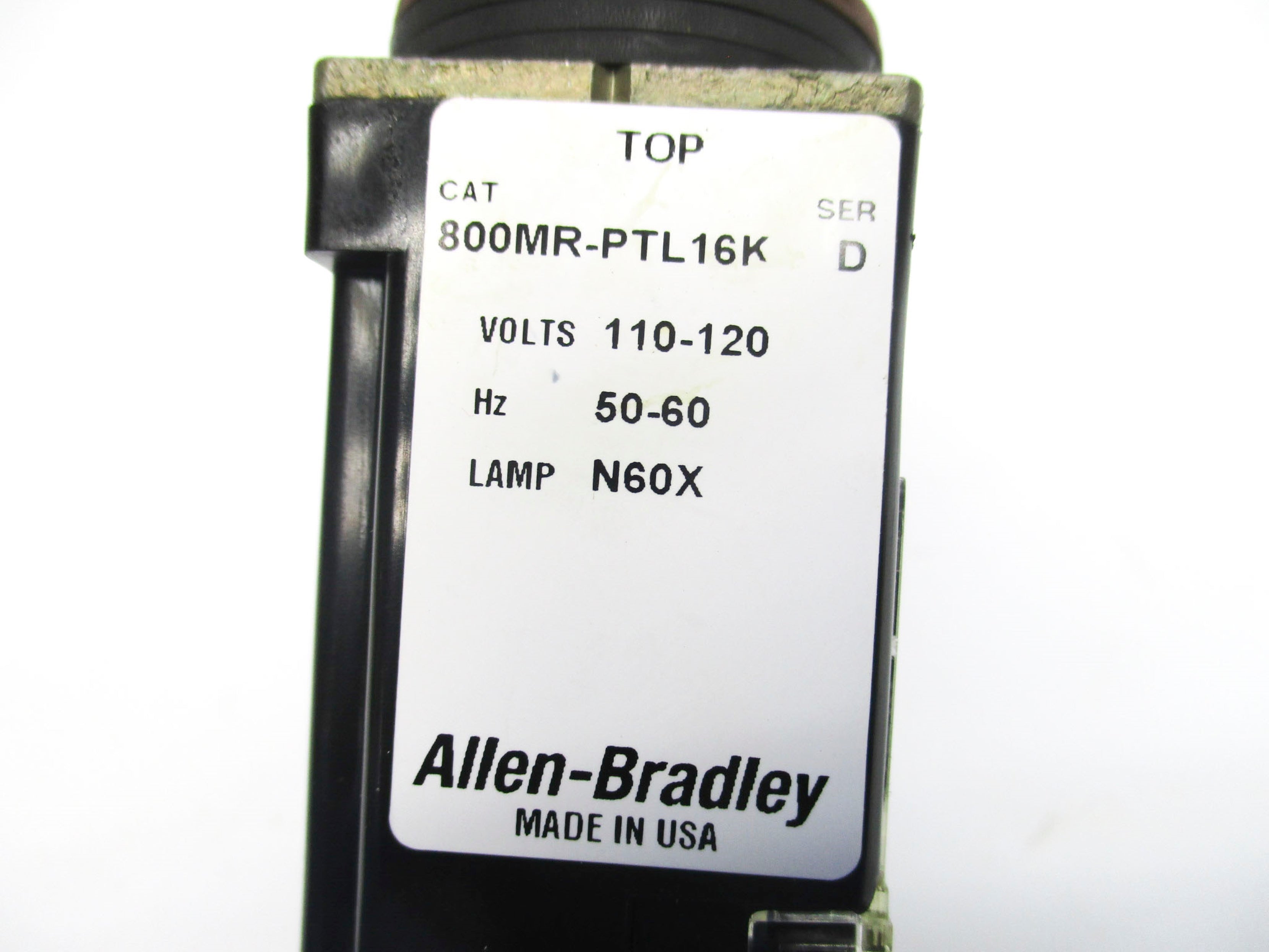 ALLEN BRADLEY 800MR-PTL16BK SER. D (GY/BL) NSMP