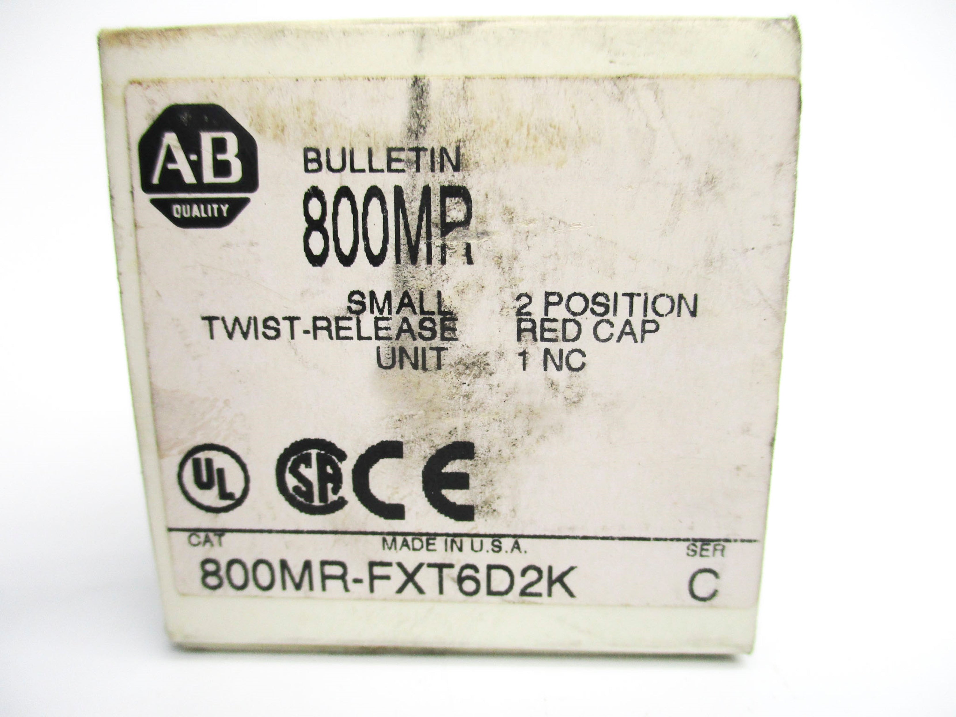 ALLEN BRADLEY 800MR-FXT6D2K SER. C (WH) NSMP