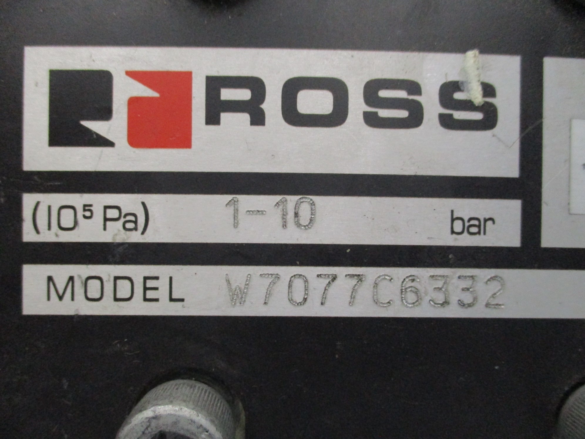 ROSS W7077C6332 1-10BAR 110-20V/60HZ NSNP