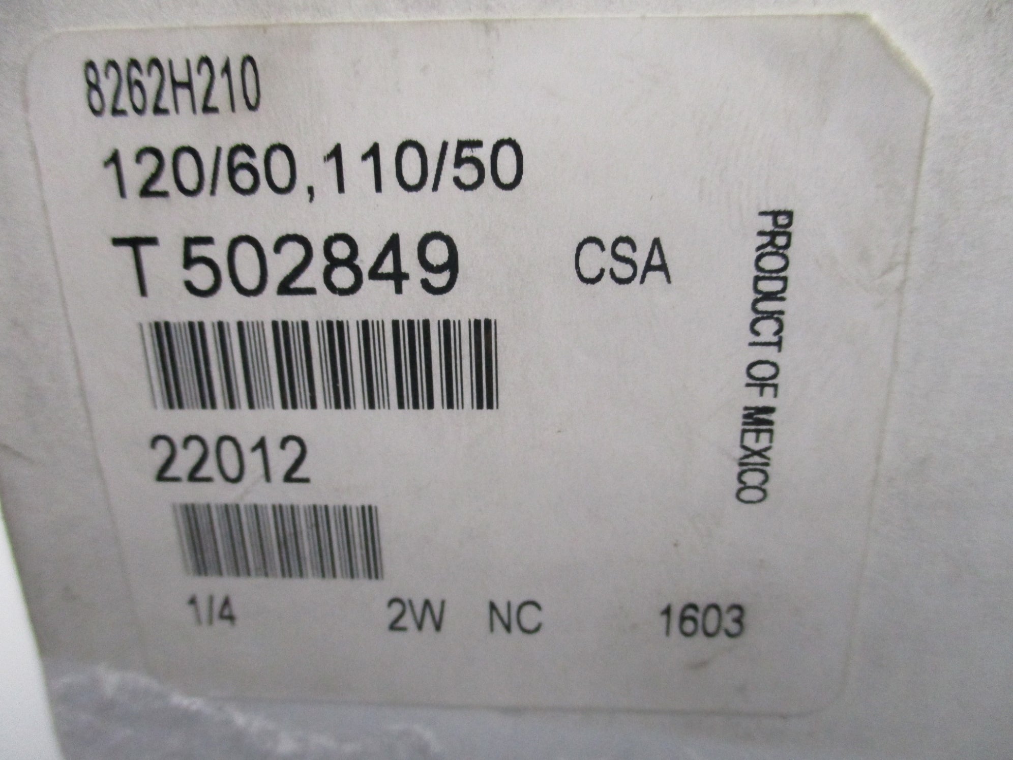 ASCO 8262H210 110/120V 60-75PSI 1/4" NSMP