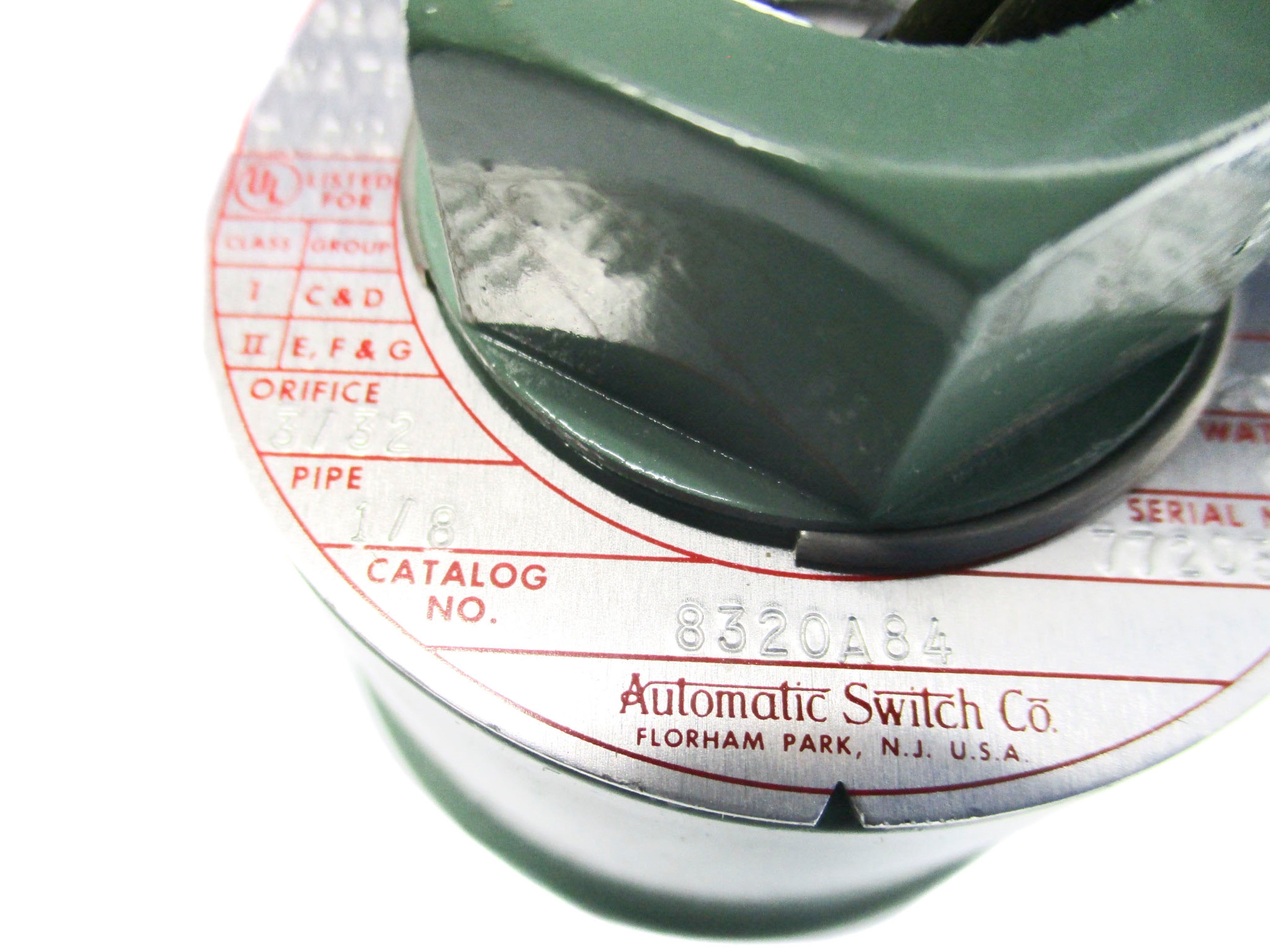 ASCO 8320A84 110/120V 1/8" UNMP