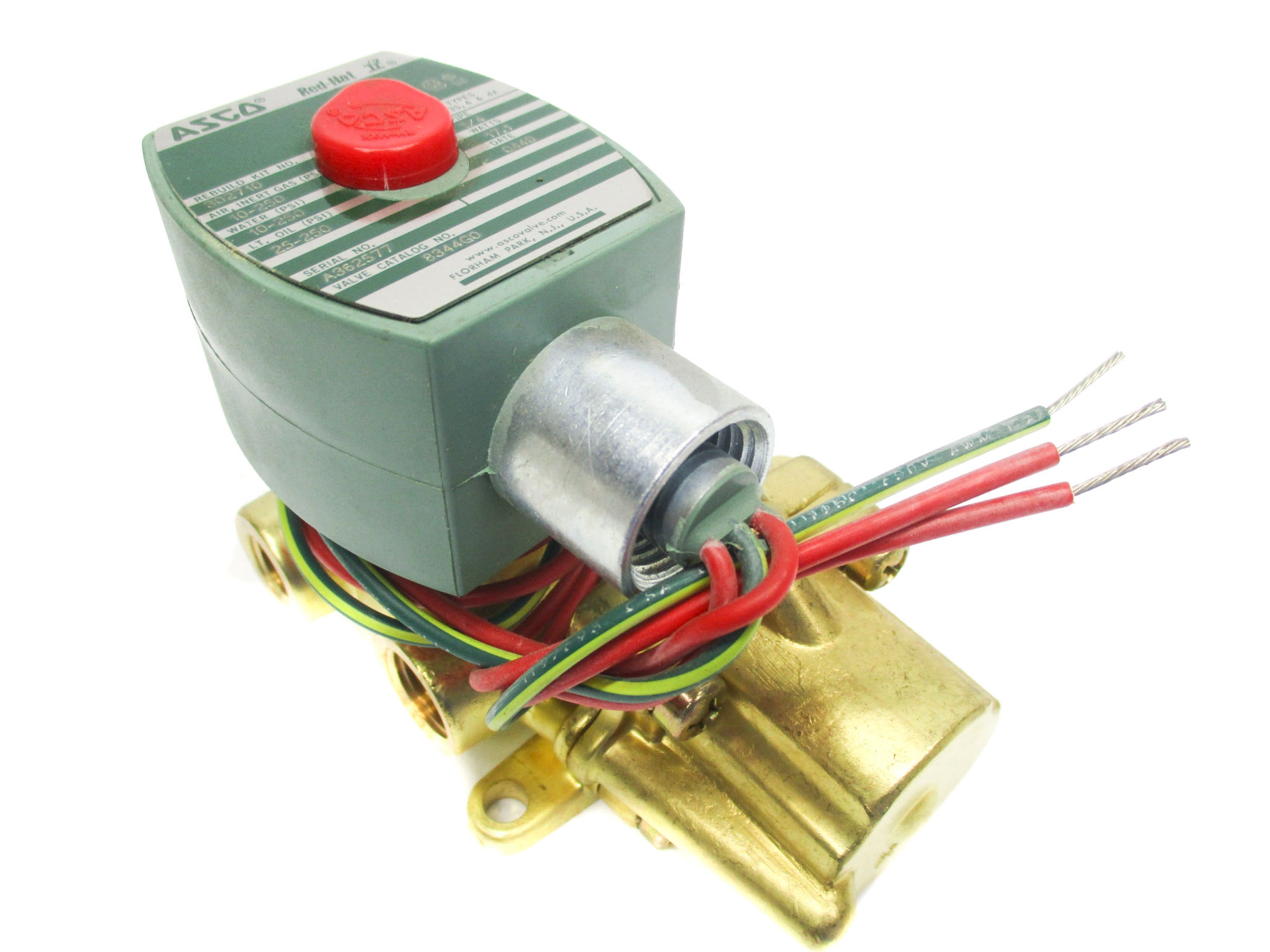 ASCO 8344G0 110V/50HZ 120V/60HZ 10-250PSI NSMP