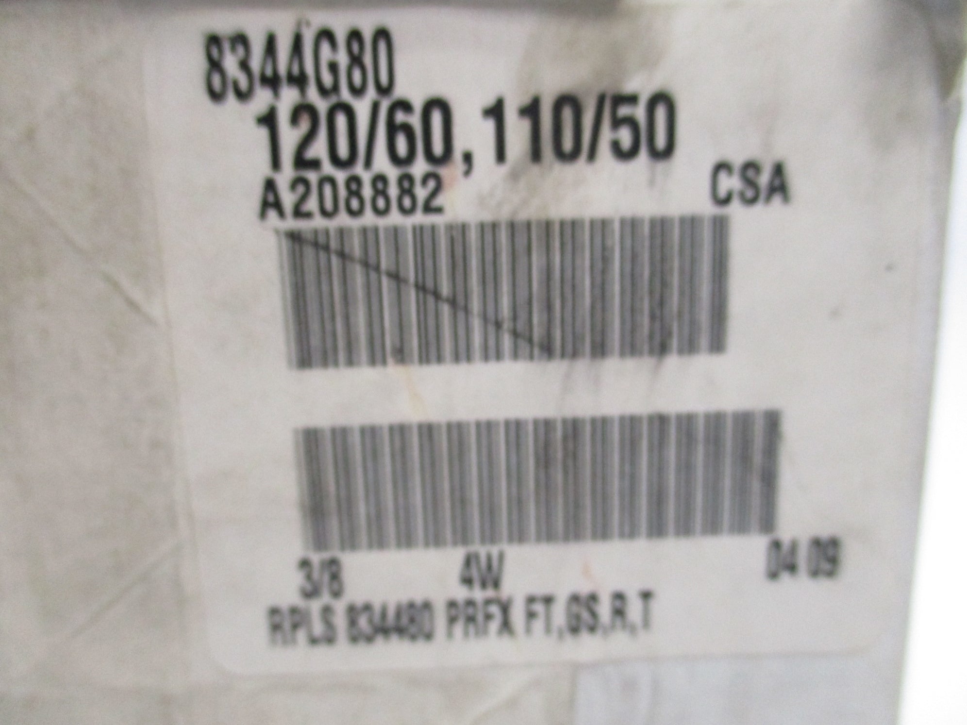ASCO 8344G80 110V/50HZ 120V/60HZ 10-200PSI NSMP