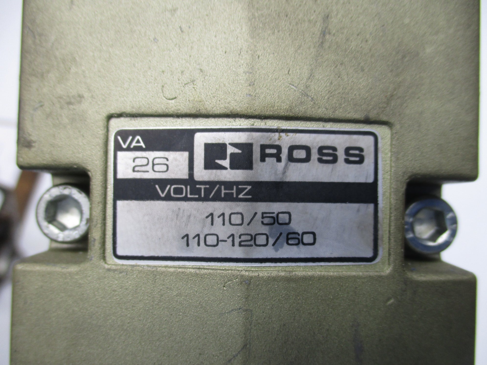 ROSS W7077C4332 110V/50HZ 110-120V/60HZ UNMP