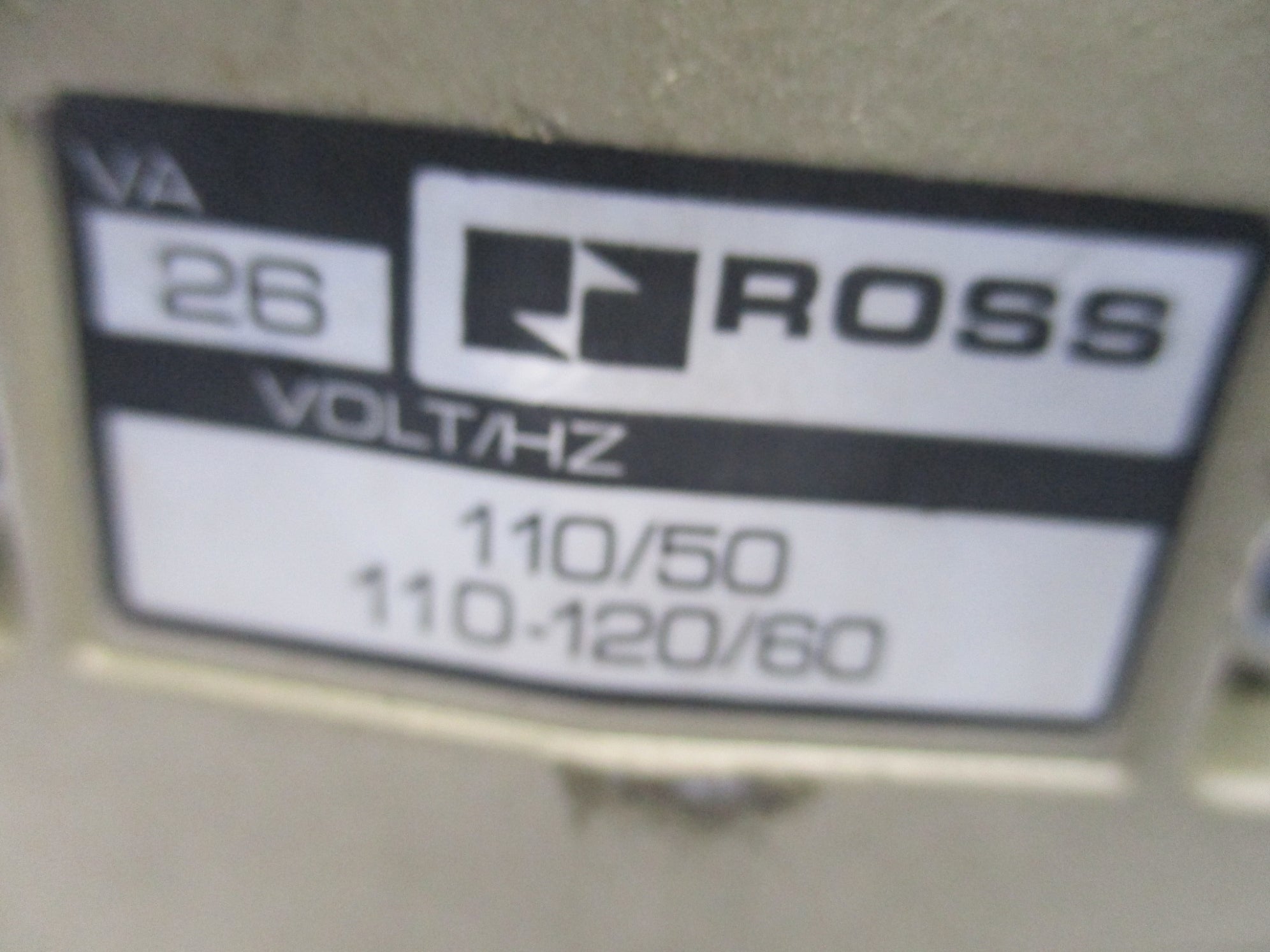 ROSS W7077C6331 110V/50HZ-110-120V/60HZ UNMP