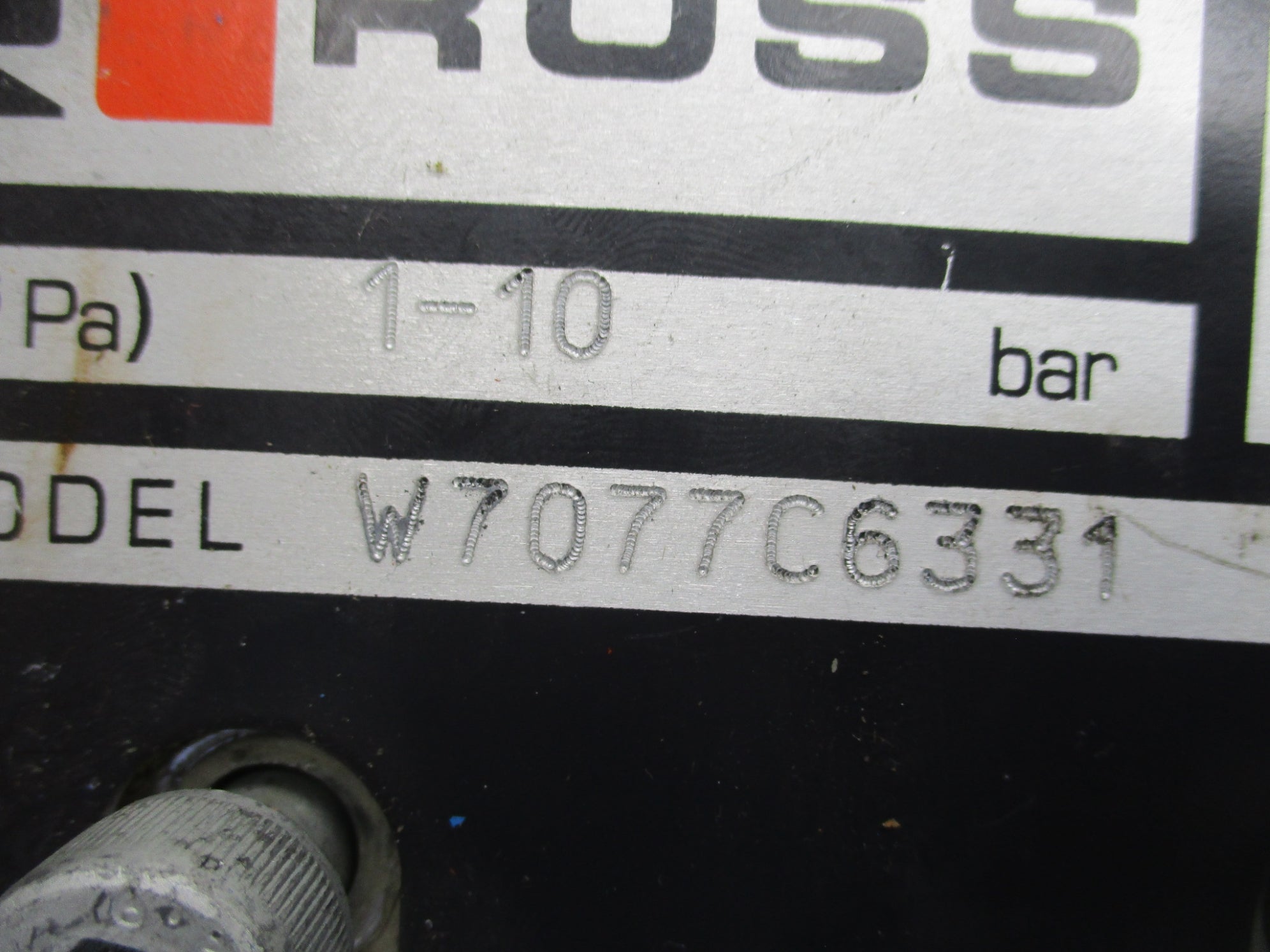ROSS W7077C6331 110V/50HZ-110-120V/60HZ UNMP