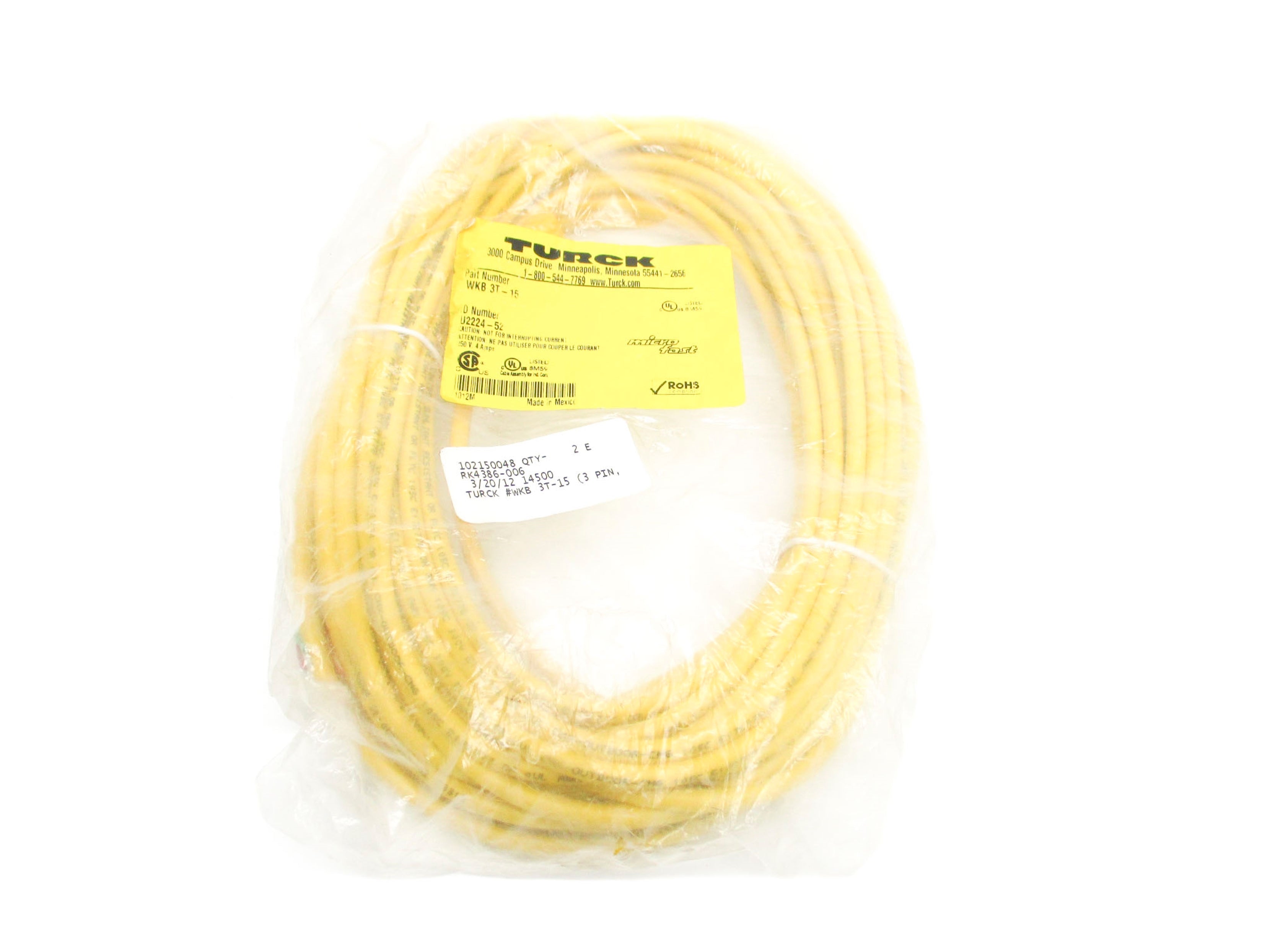 TURCK WKB3T-15 NSMP