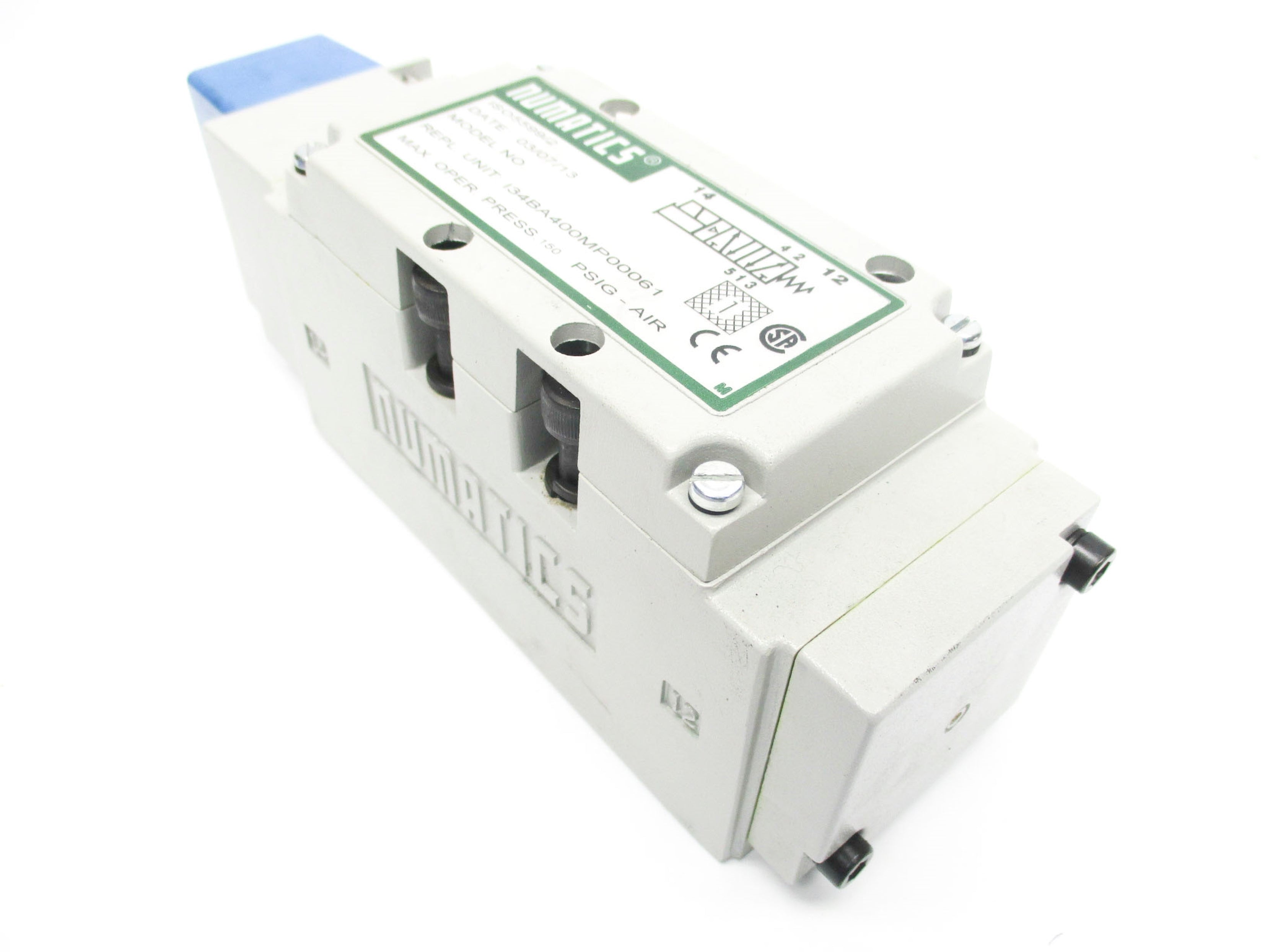 NUMATIC I34BA400MP00061 24VDC 150PSI NSNP