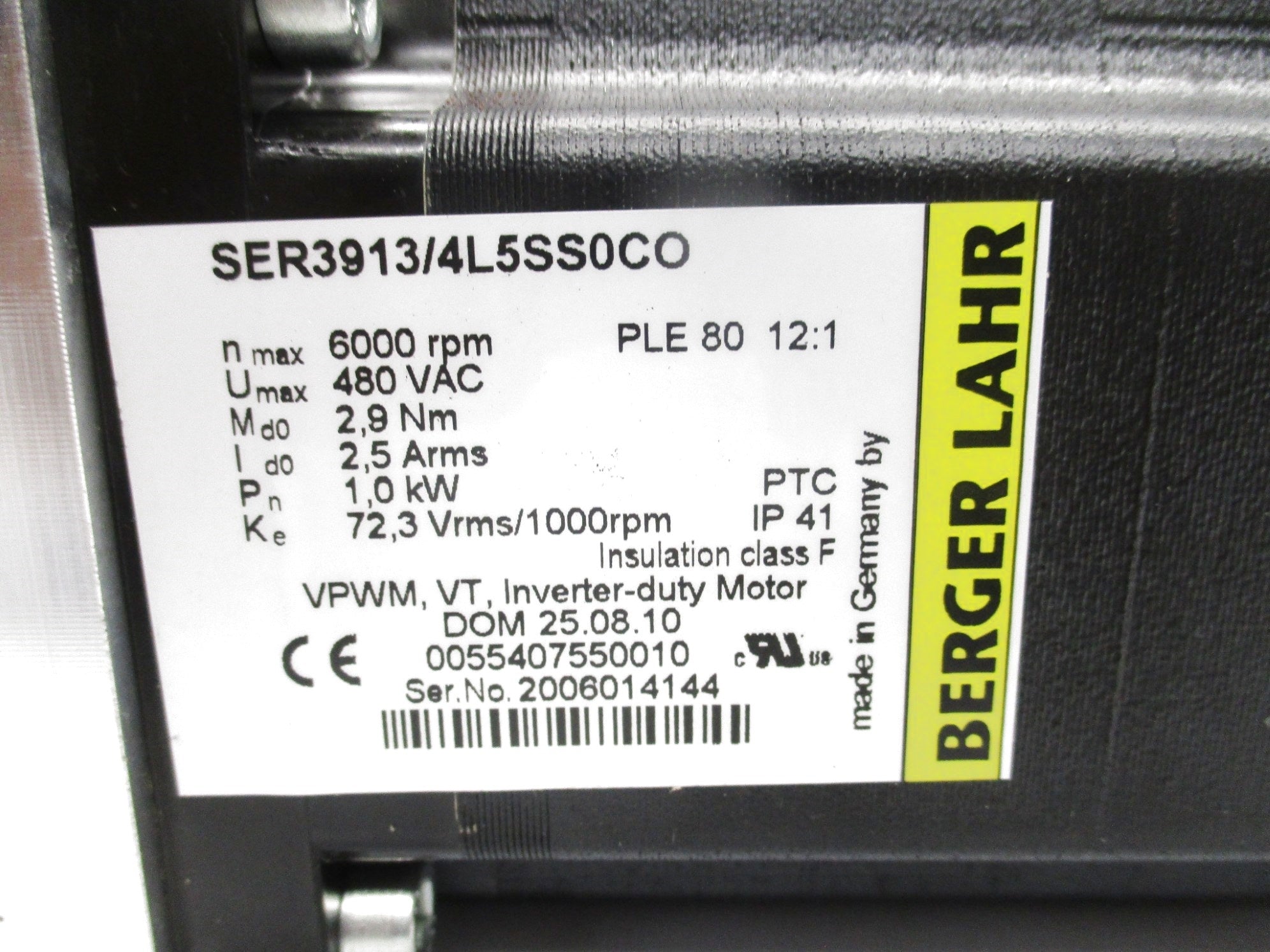 BERGER LAHR SER3913/4L5SS0CO NSMP