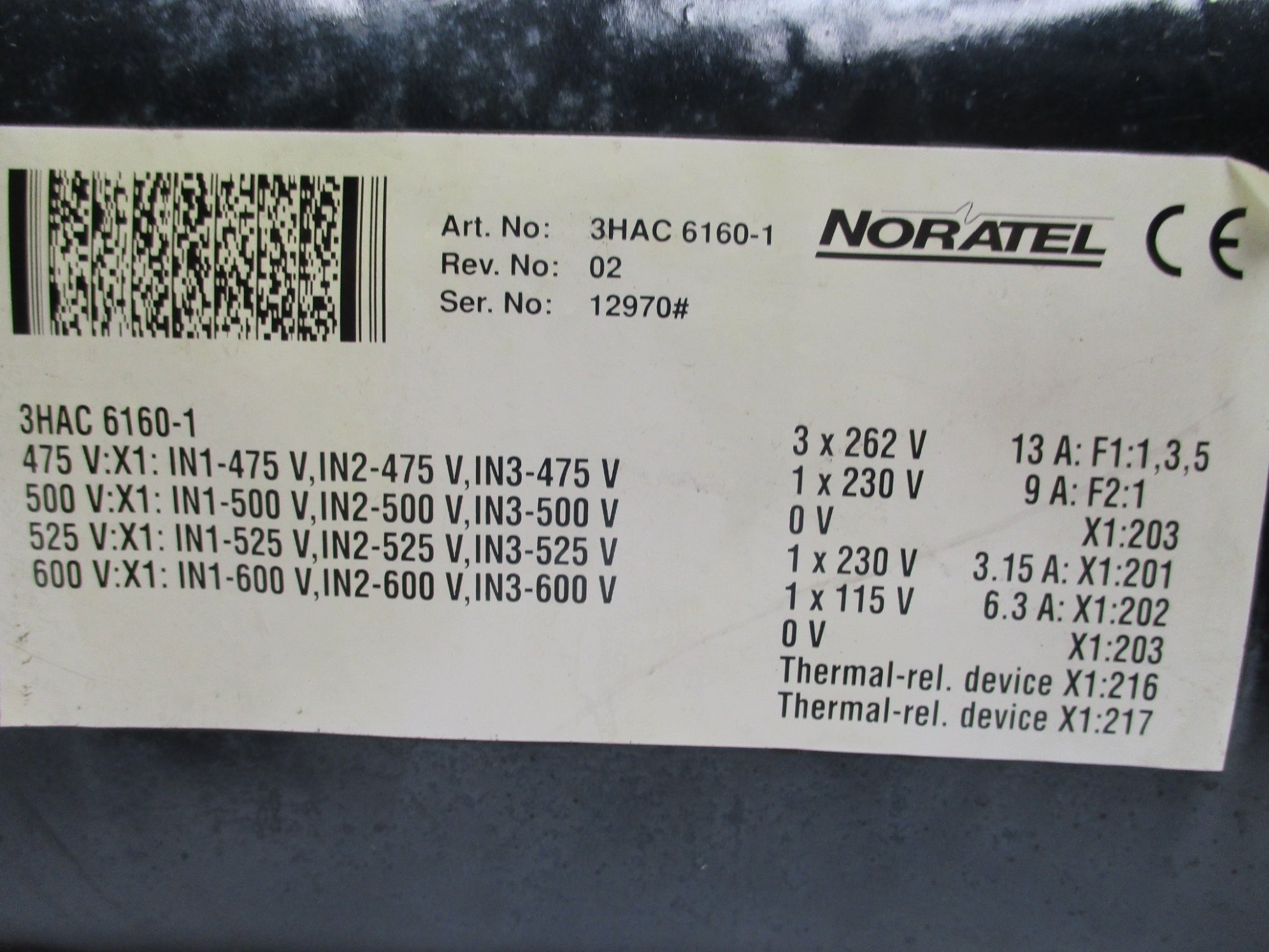 NORATELL 3HAC6160-1 UNMP