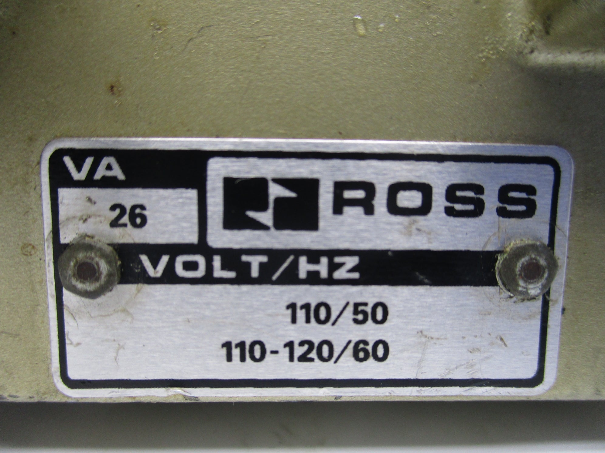 ROSS 2771B2001 110V/50HZ-110V-120V/60HZ UNMP