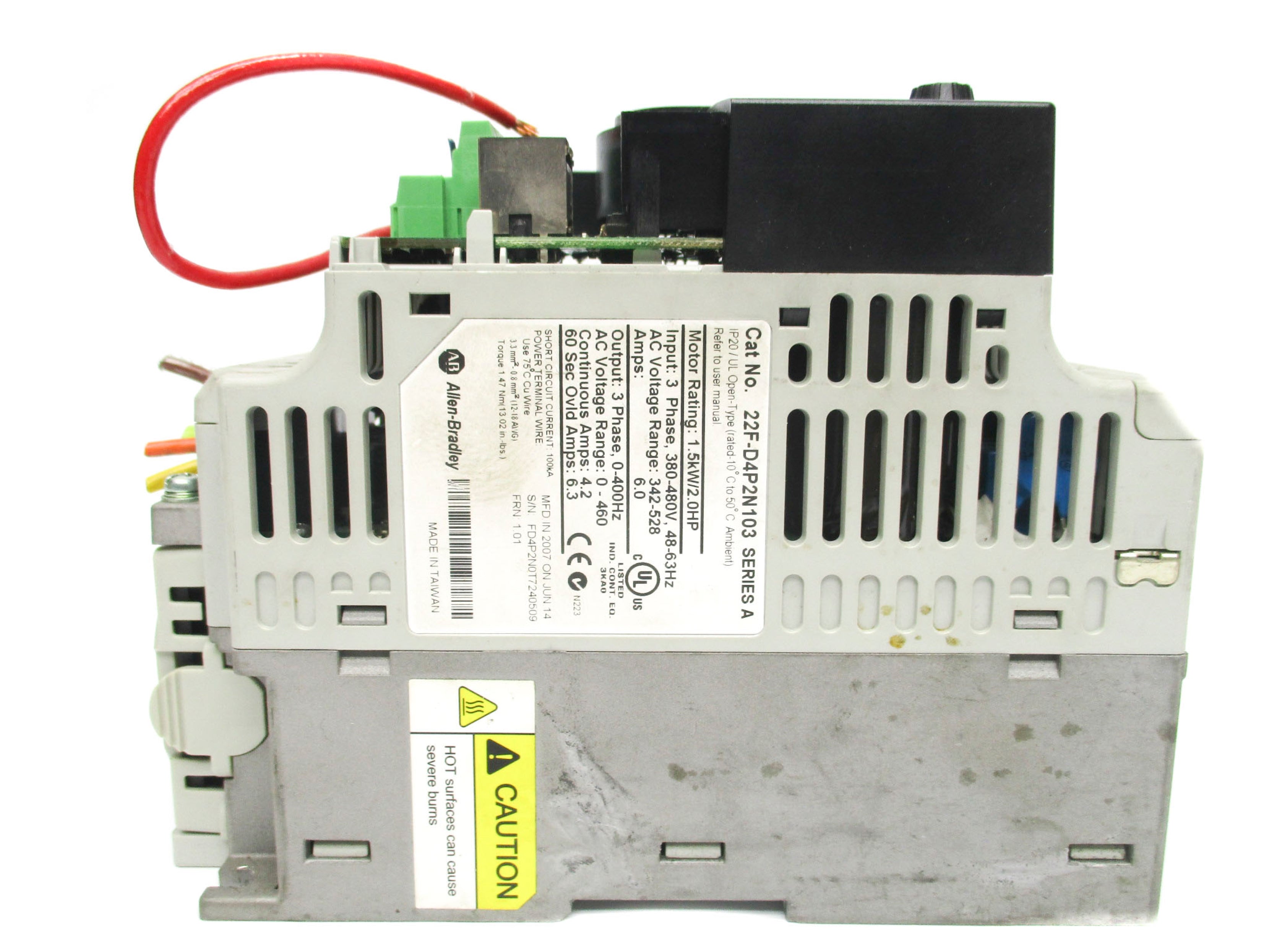 ALLEN BRADLEY 22F-D4P2N103 SER. A F/W 1.01 (AS PICTURED) UNMP