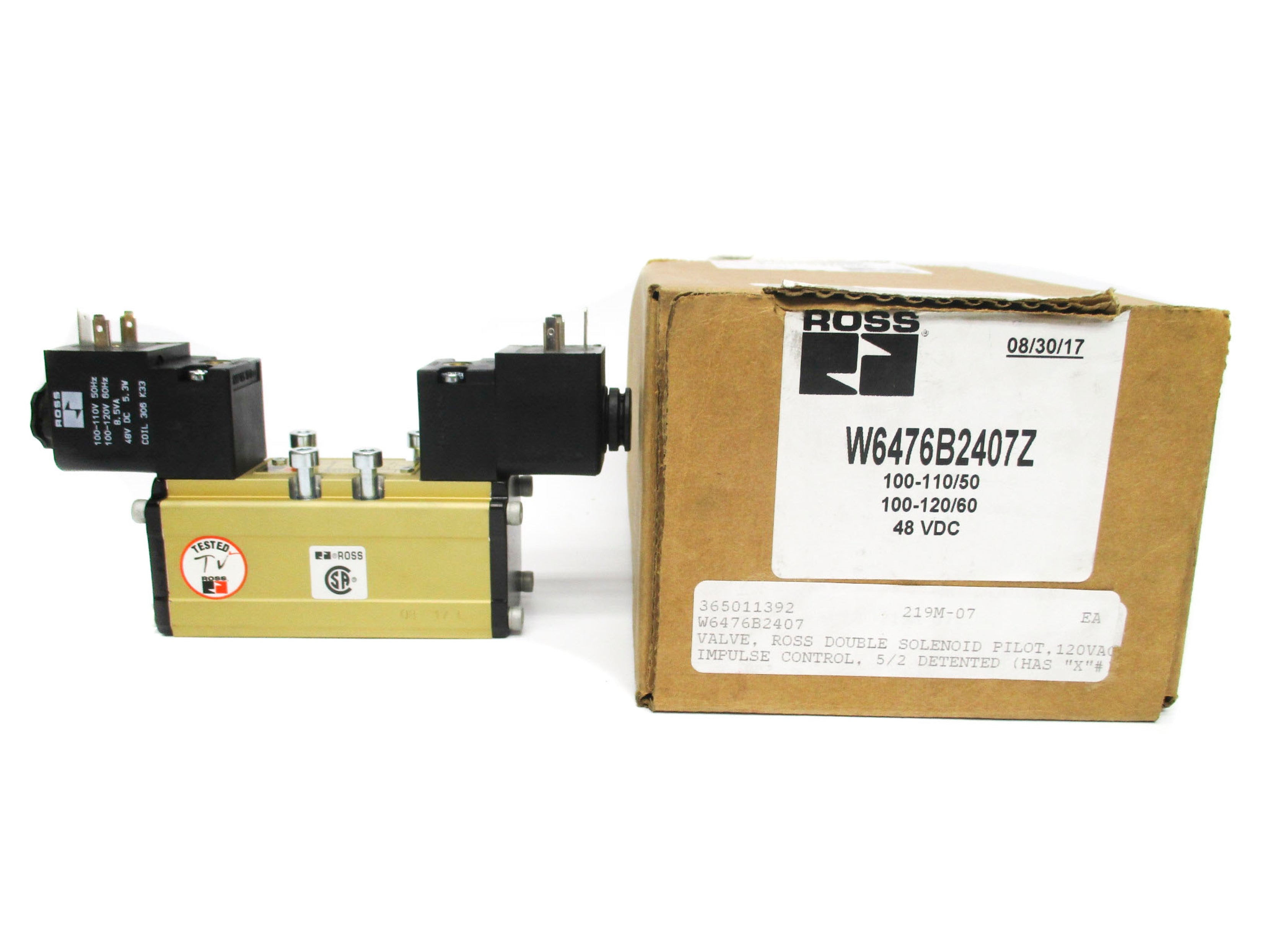 ROSS W6476B2407 110V/50HZ-120V/60HZ 2-10BAR NSMP