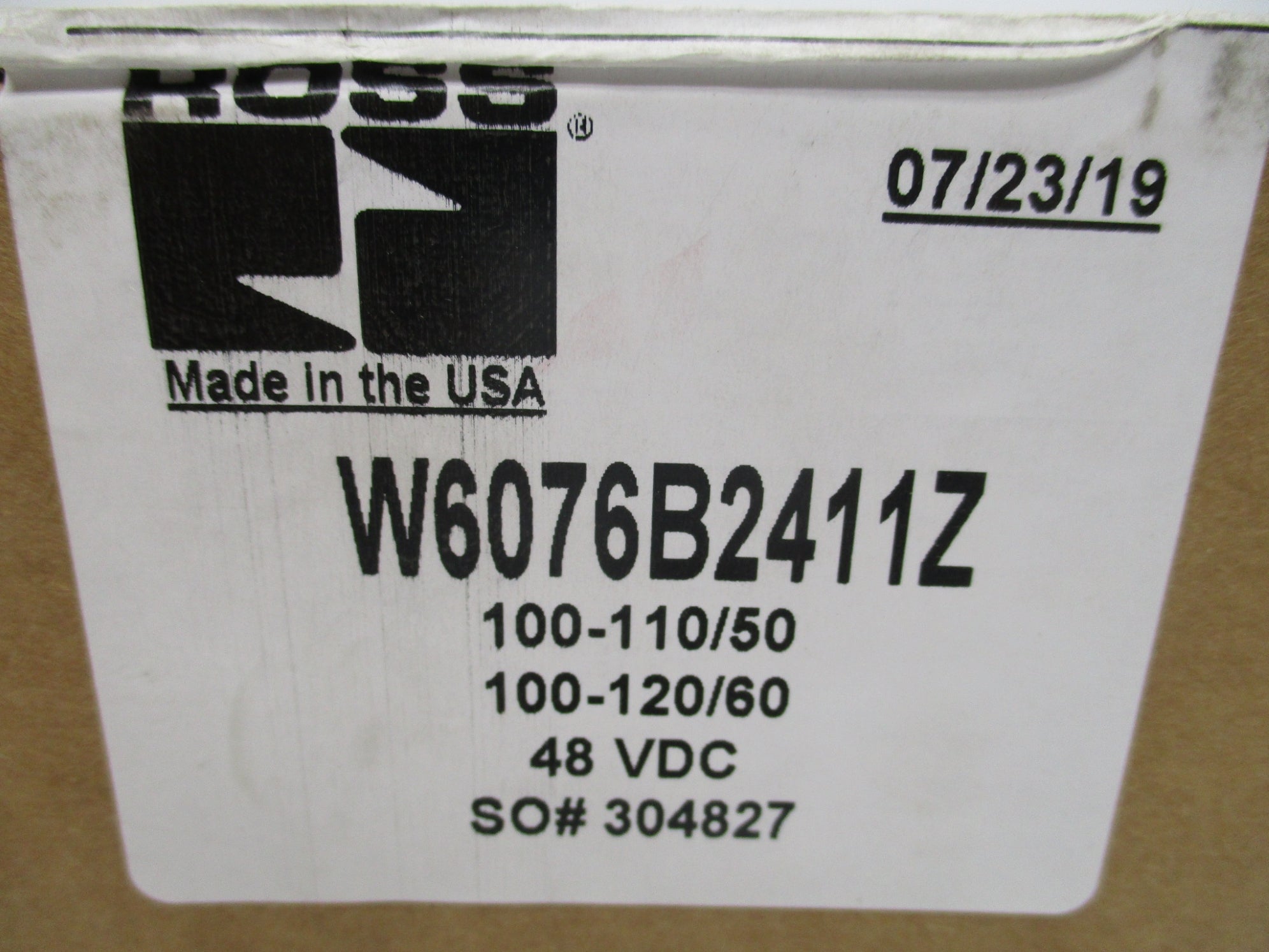 ROSS W6076B2411Z 48VDC NSFS