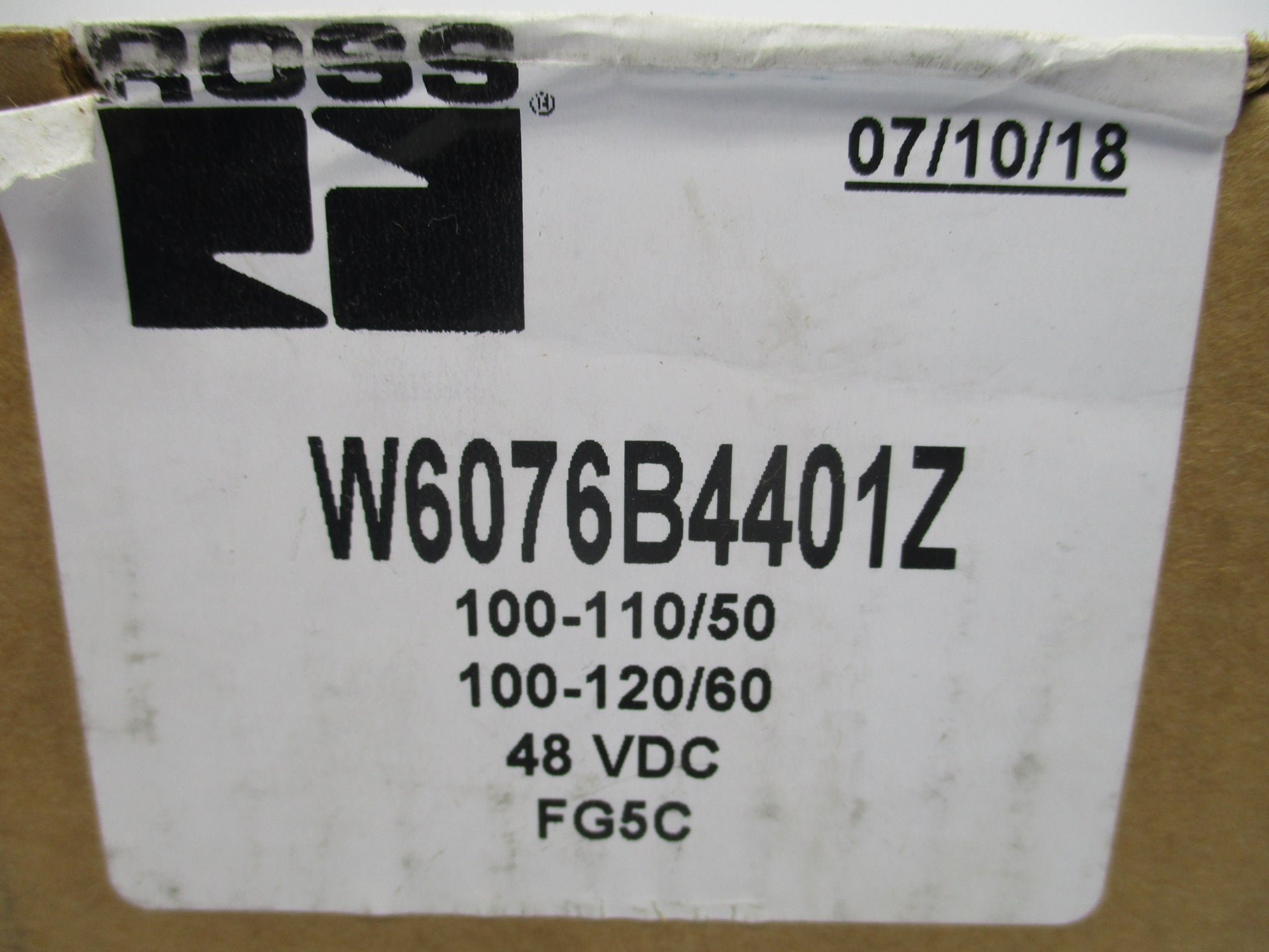 ROSS W6076B4401Z 48VDC NSFS