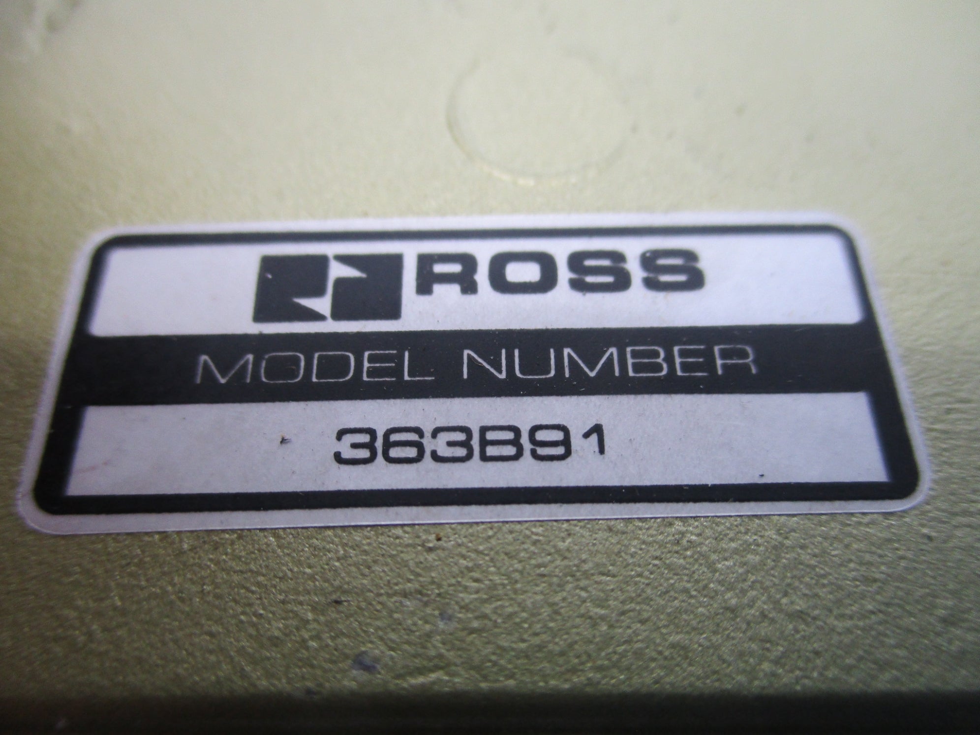 ROSS 363B91 UNMP