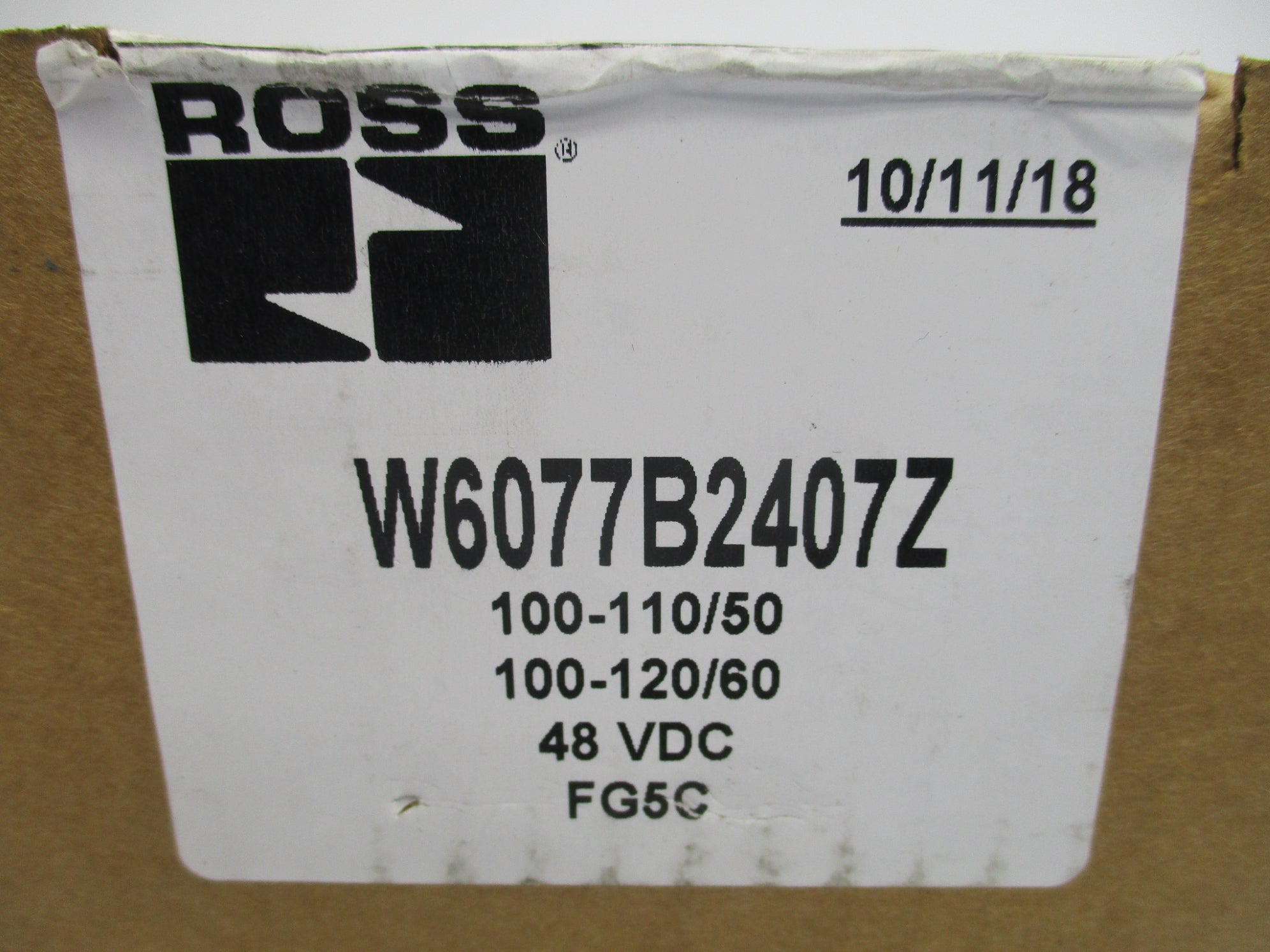 ROSS W6077B2407Z 48VDC NSFS