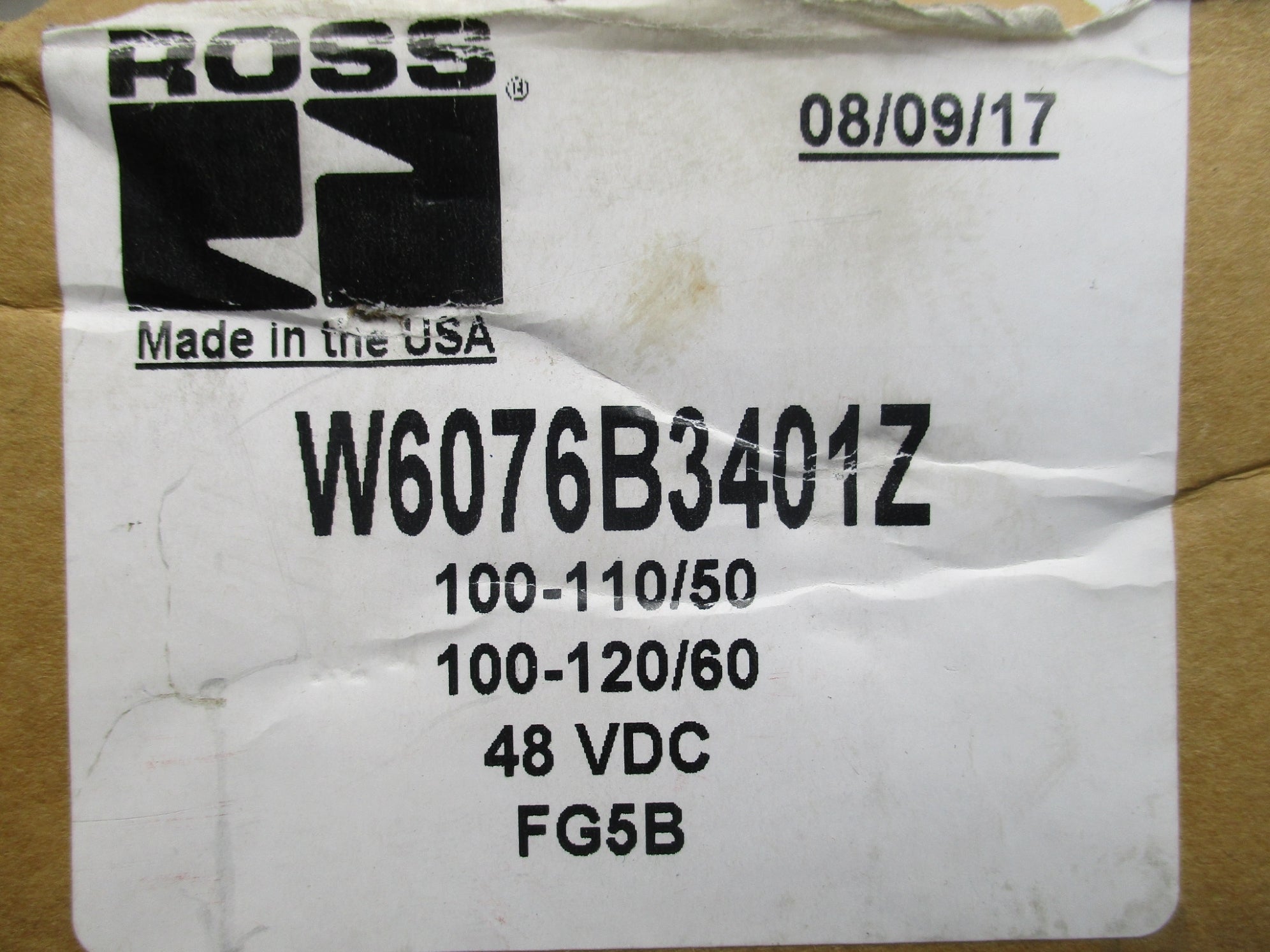 ROSS W6076B3401Z 100-120V NSMP
