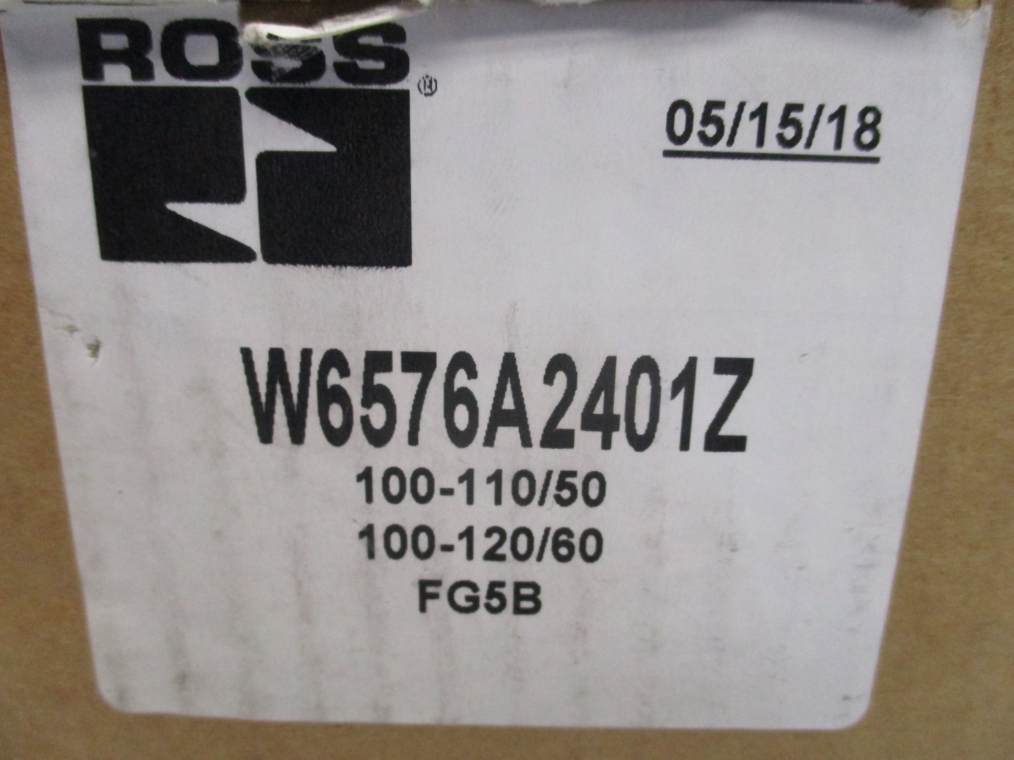 ROSS W6576A2401  110V/50HZ-120V/60HZ 2-10BAR NSMP