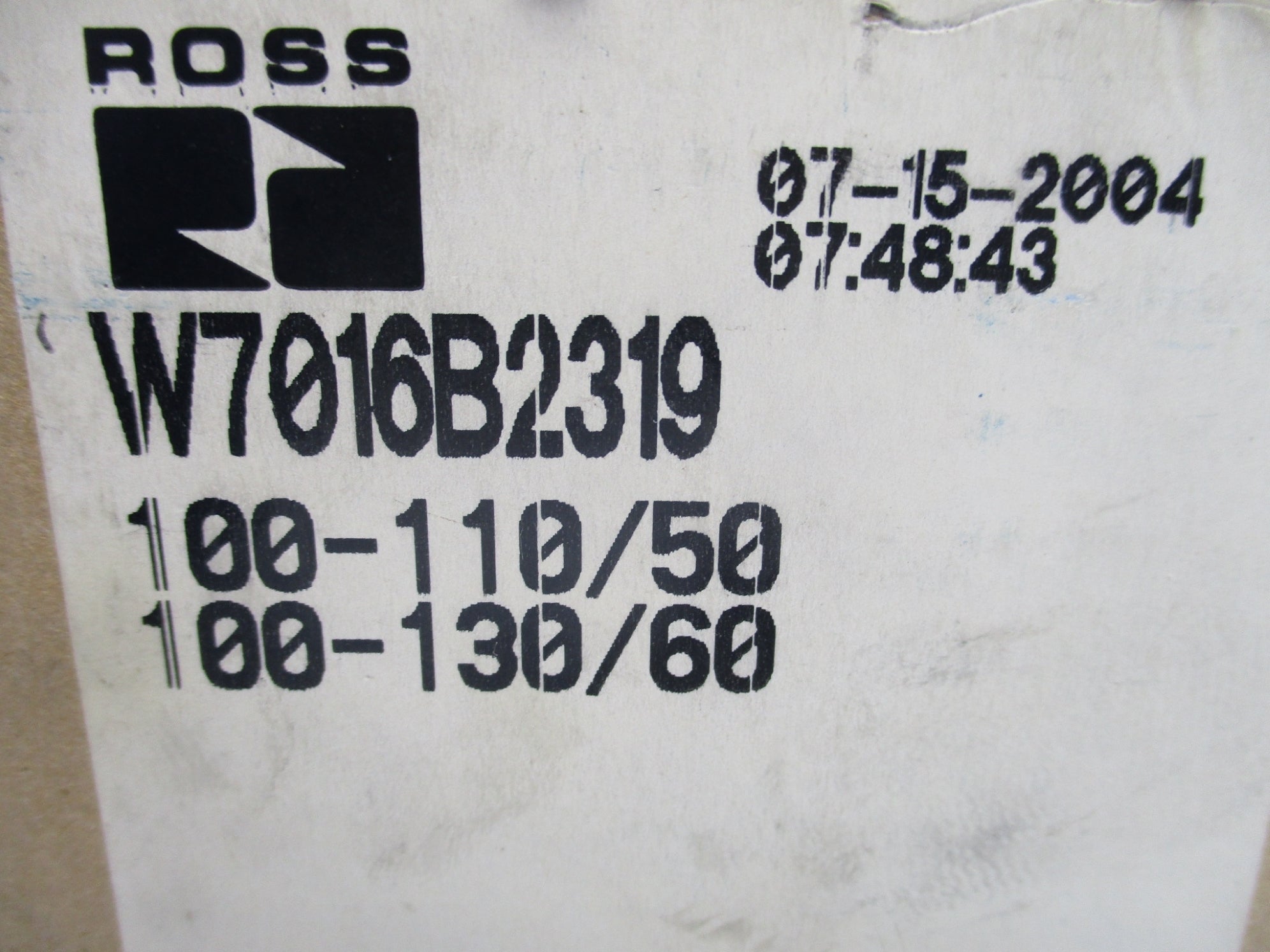 ROSS W7016B2319 110-130V NSMP
