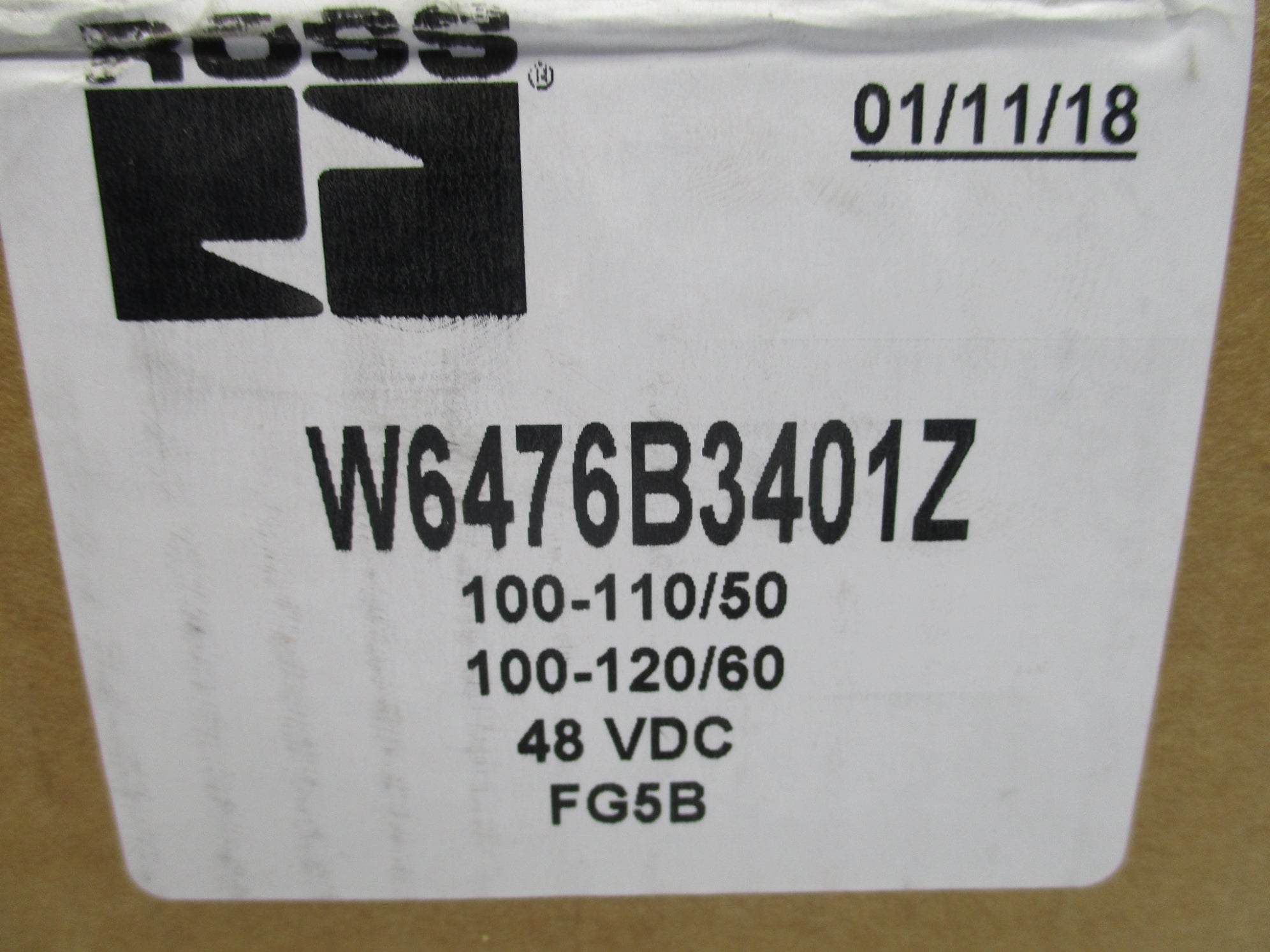 ROSS W6476B3401Z 48VDC NSFS