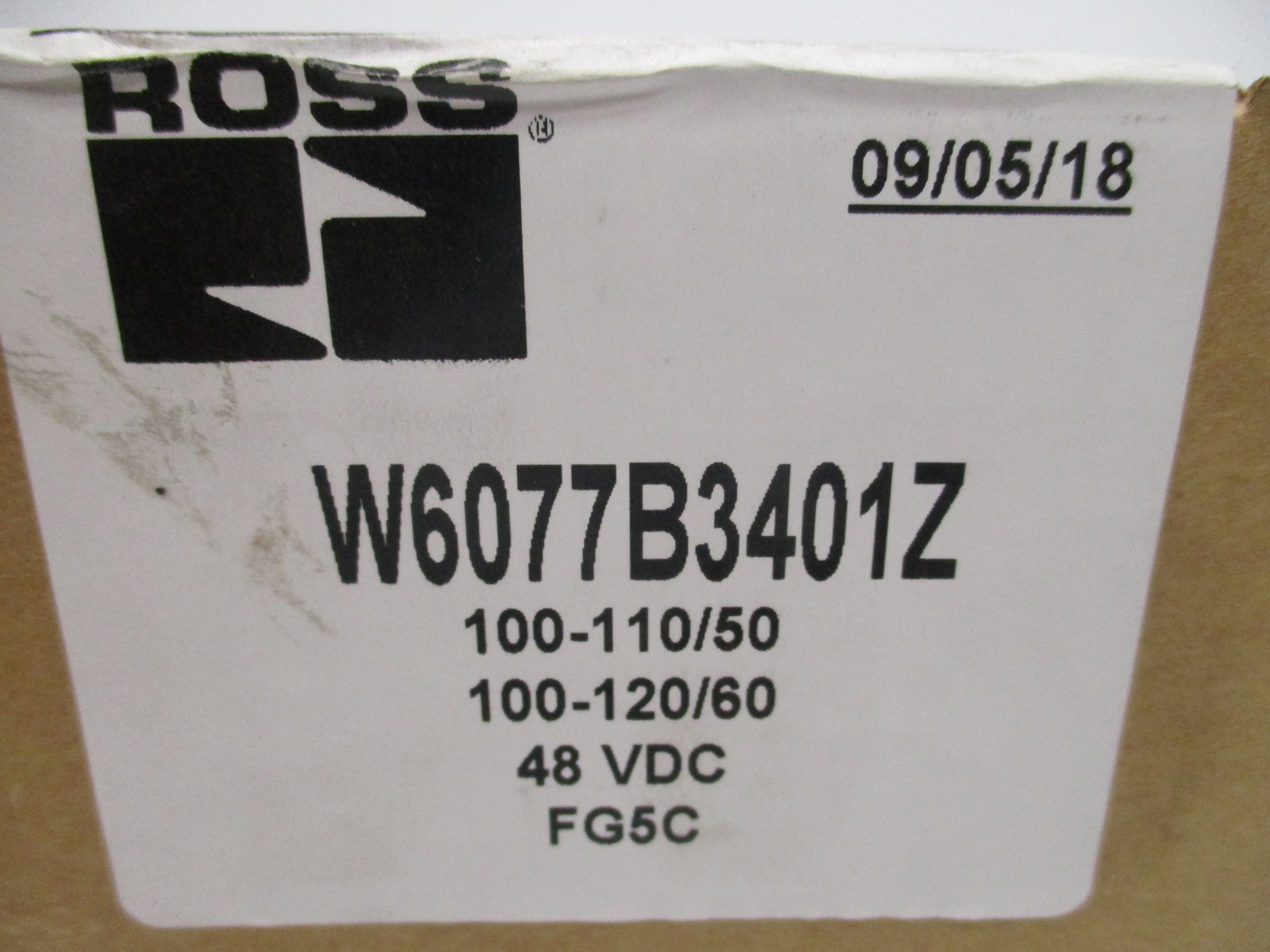 ROSS W6077B3401Z 48VDC NSFS