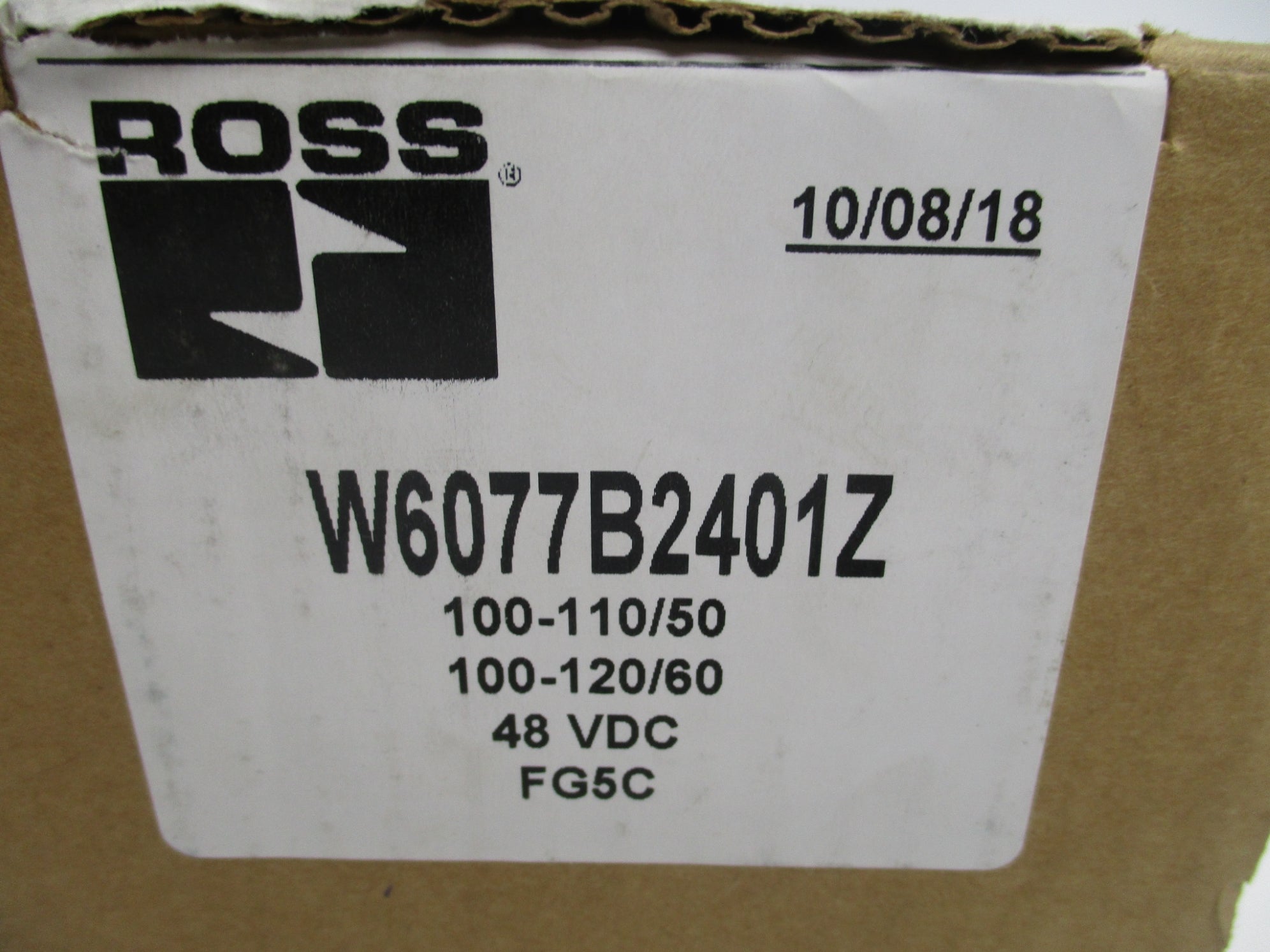 ROSS W6077B2401Z 48VDC 2-10BAR NSMP