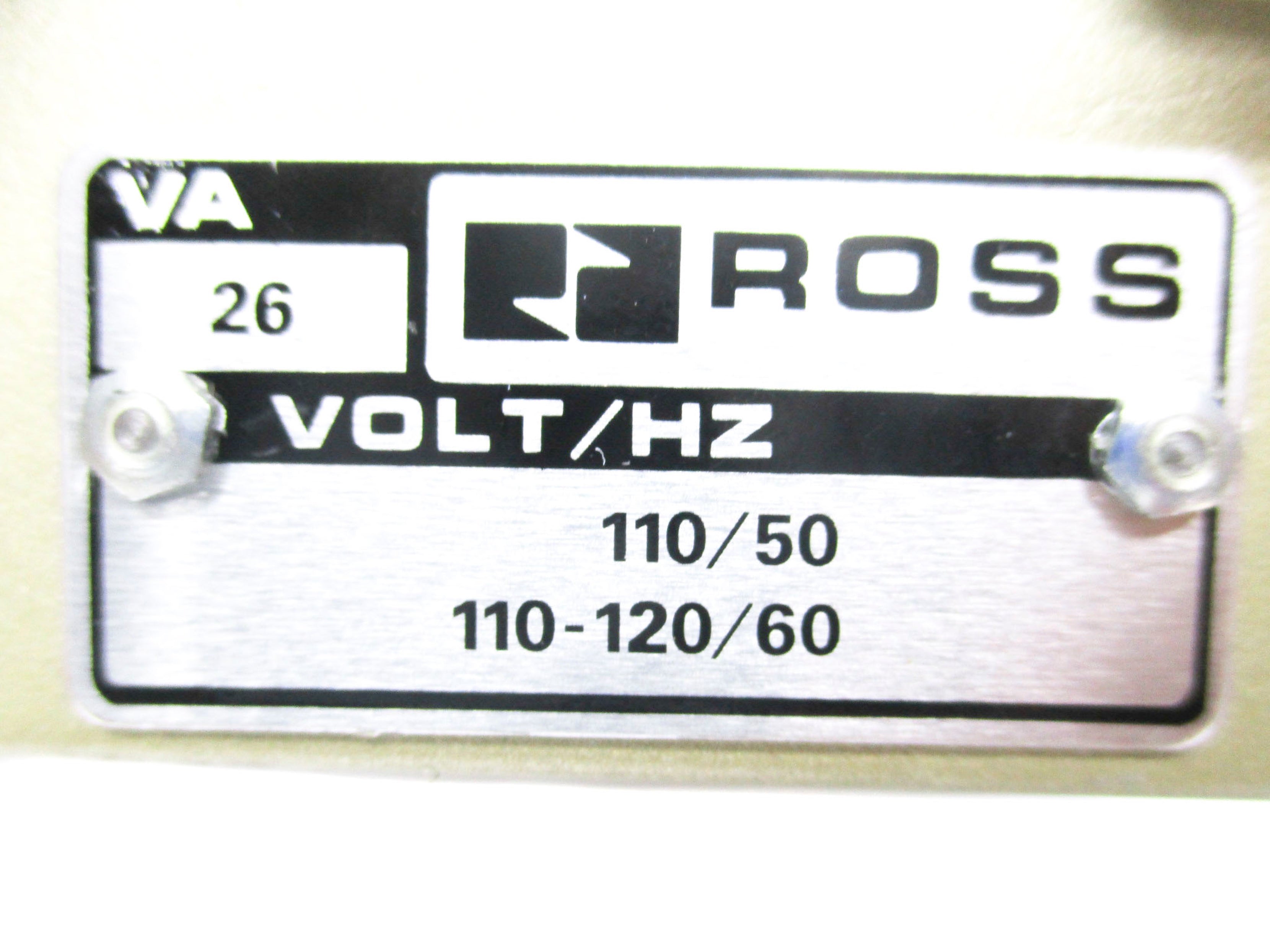 ROSS 2772B6011 110V/50HZ-110-120V/60HZ NSMP