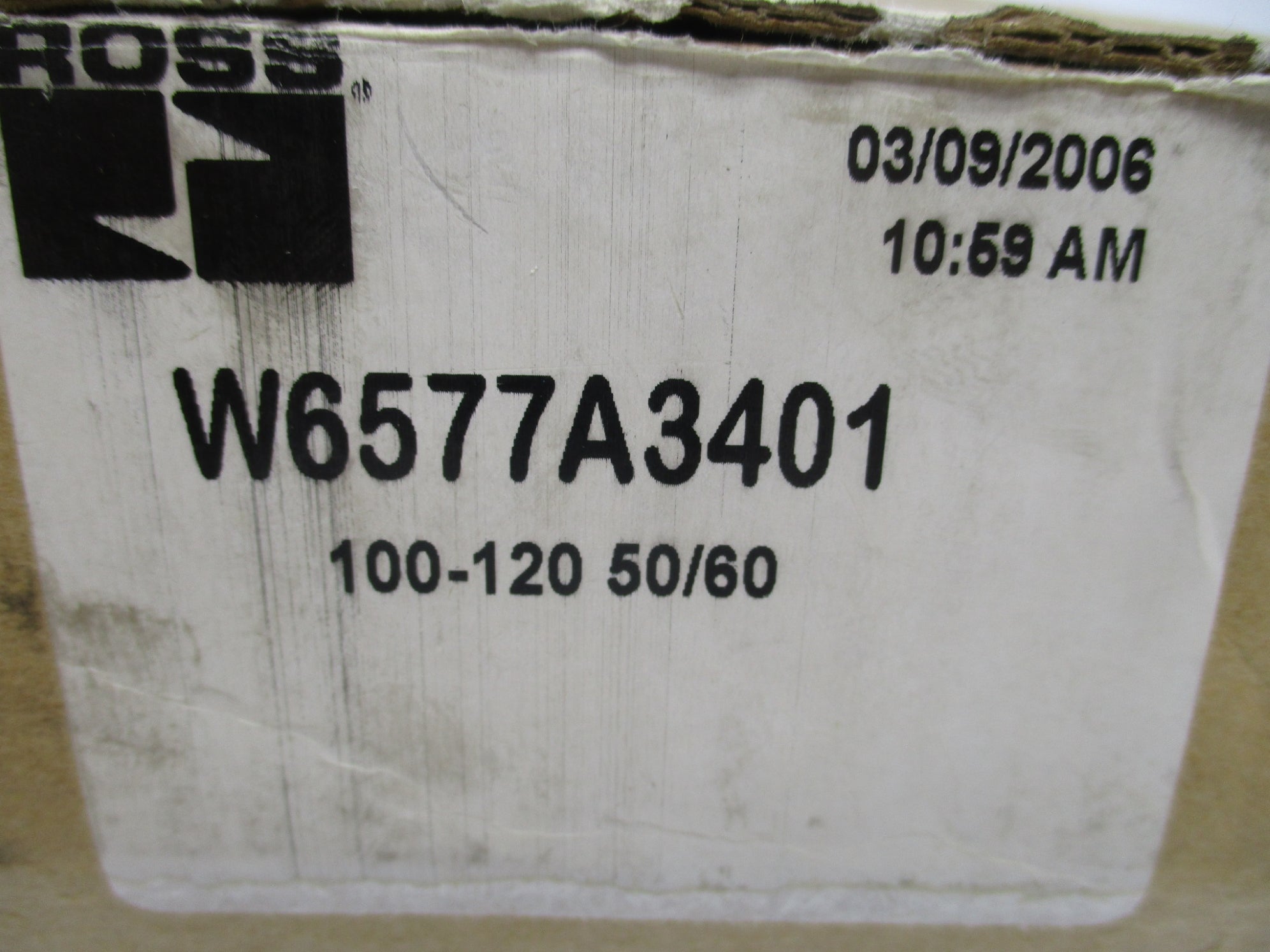 ROSS W6577A3401 110V/50HZ-120V/60HZ 1-10BAR NSMP