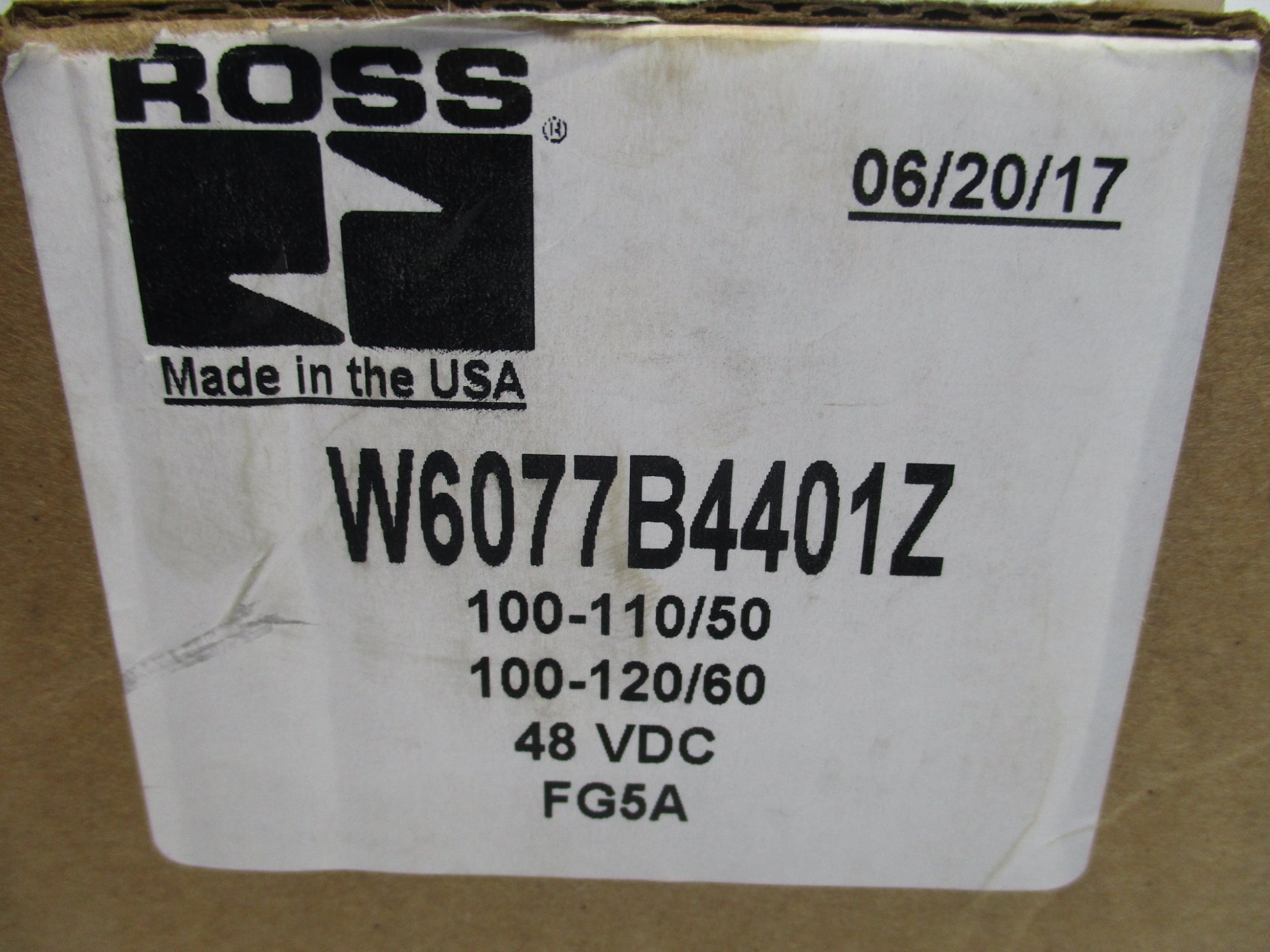 ROSS W6077B4401Z 48VDC 1-10BAR NSMP