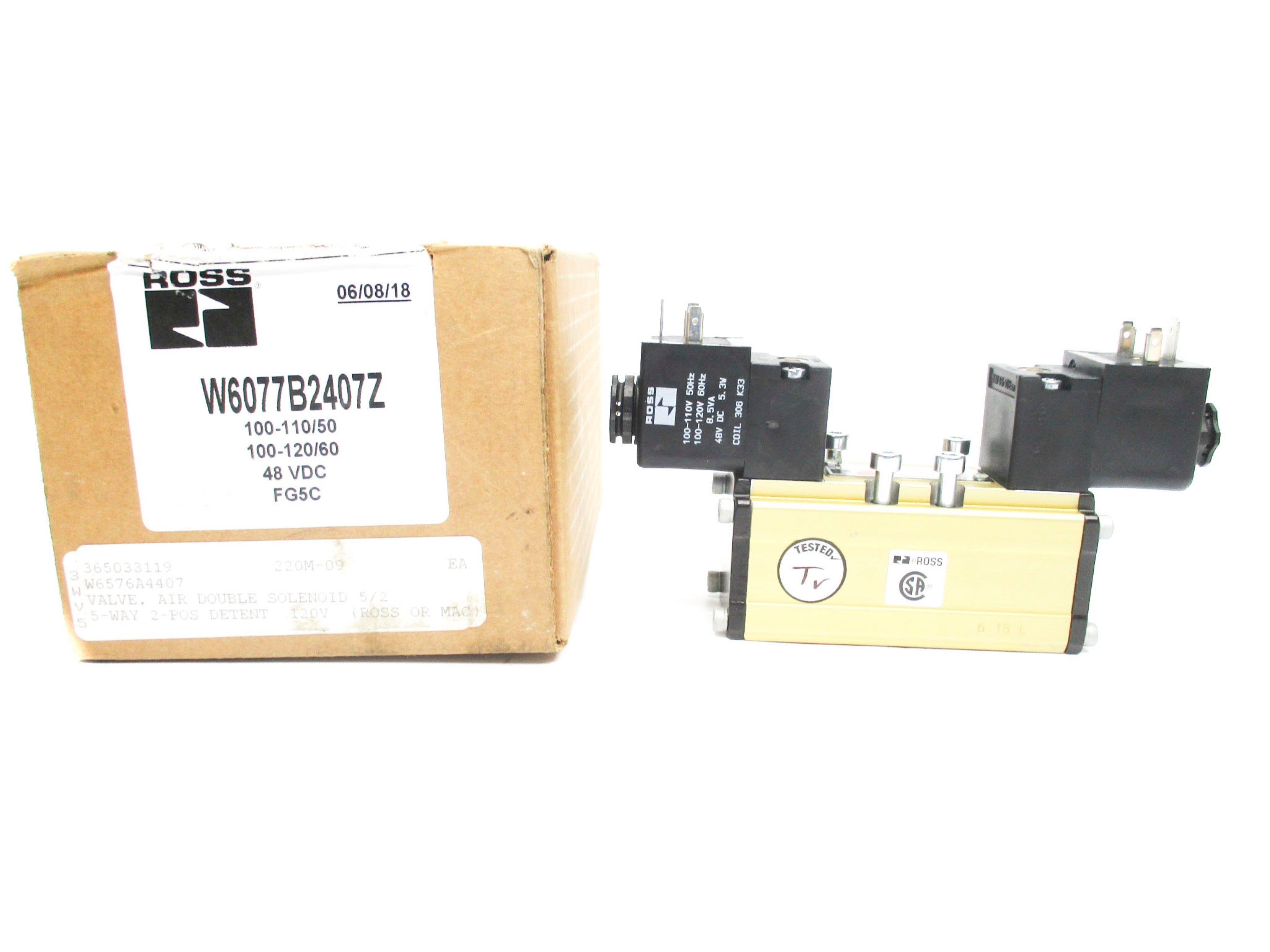 ROSS W6077B2407Z 48VDC 2-10BAR NSMP