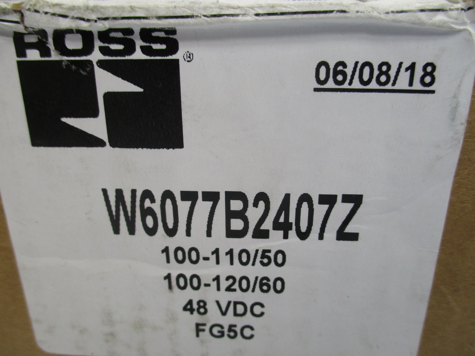 ROSS W6077B2407Z 48VDC 2-10BAR NSMP