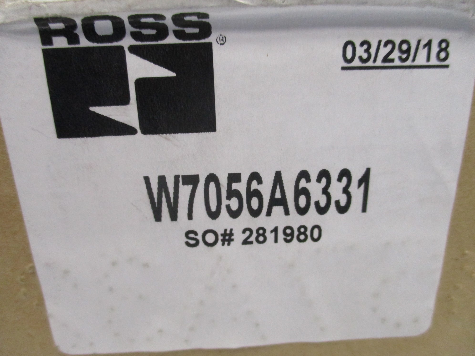 ROSS W7056A6331 NSFS