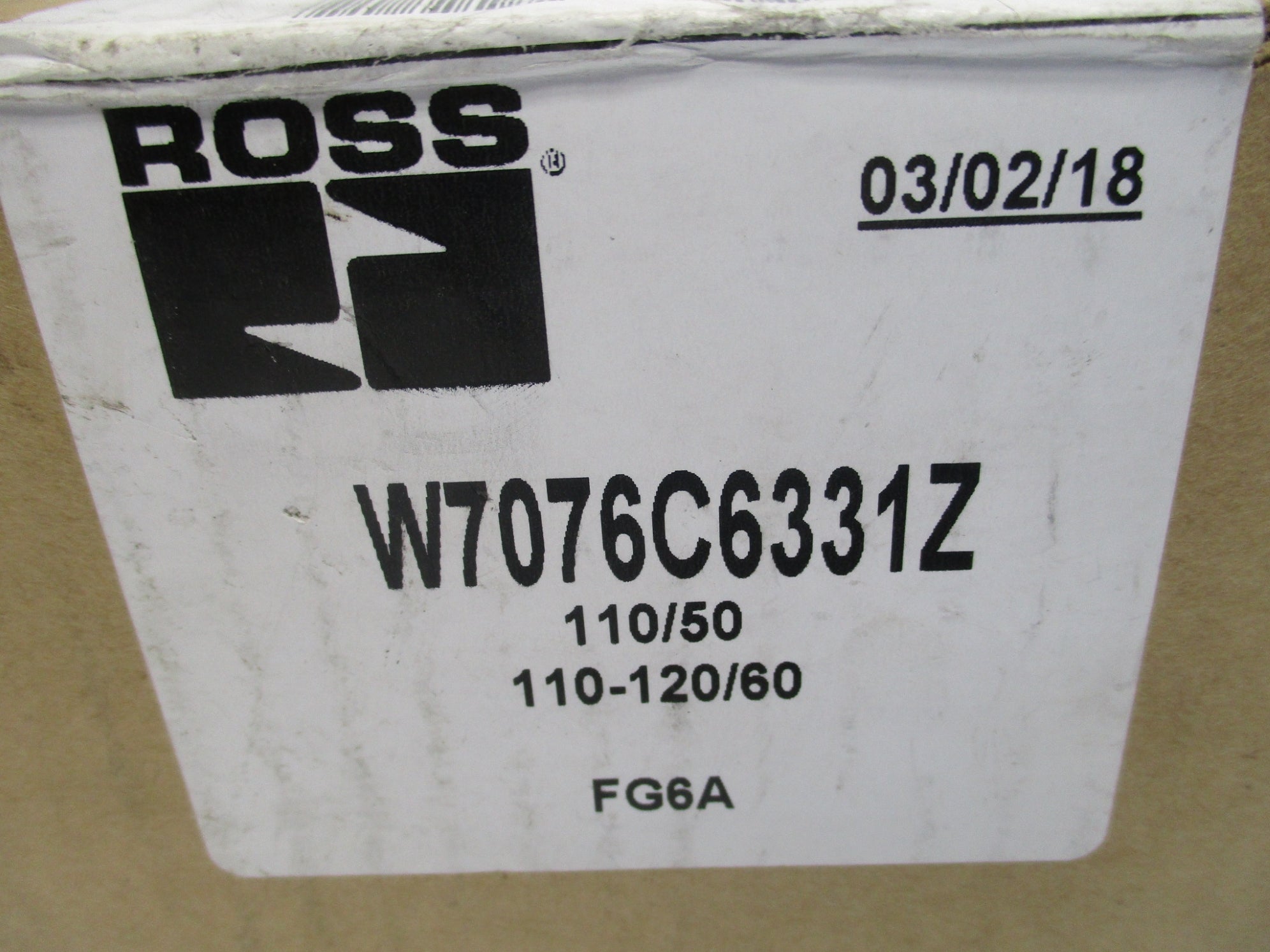 ROSS W7076C6331Z 110/120V NSFS
