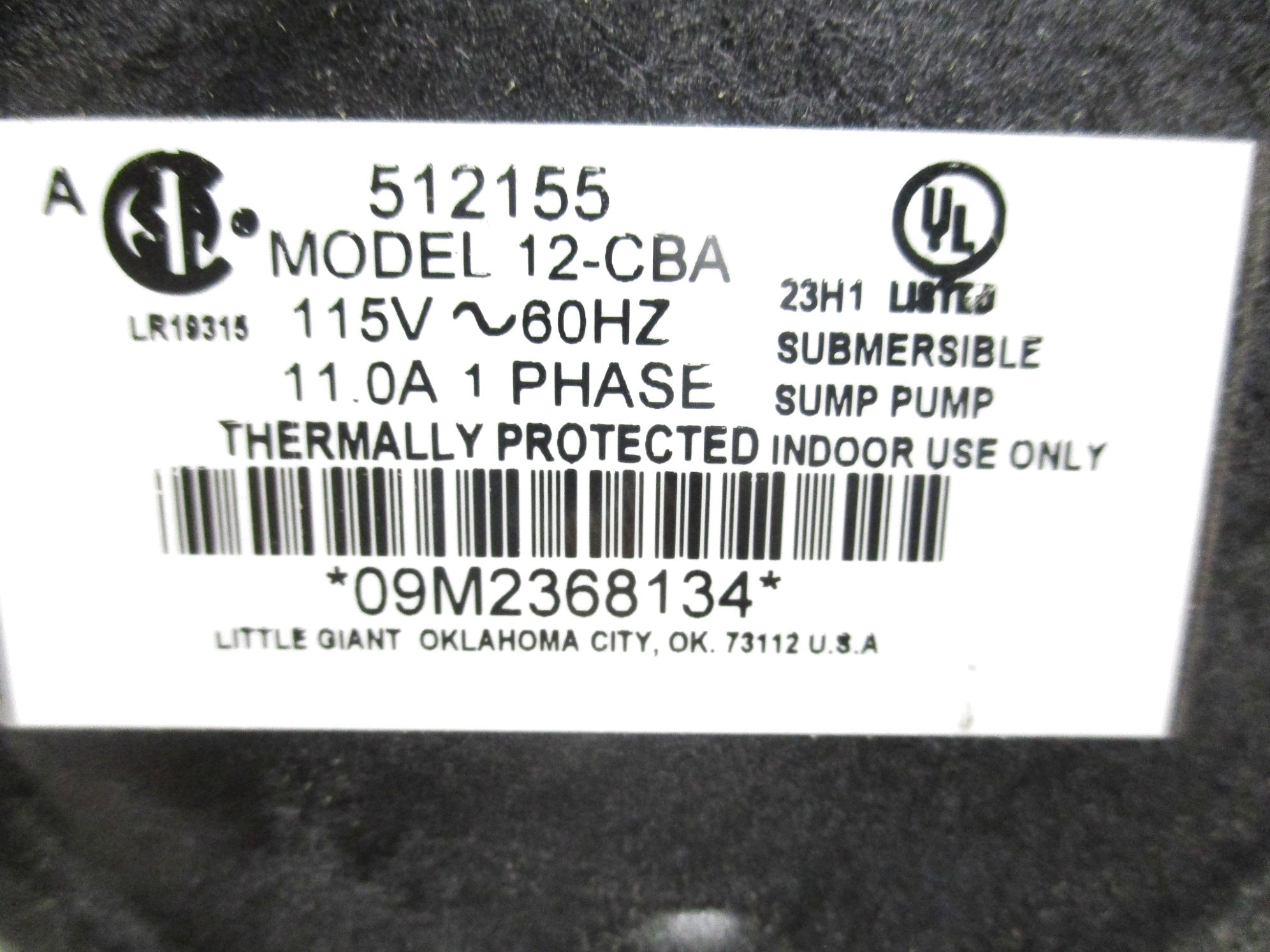 LITTLE GIANT 512155 NSMP