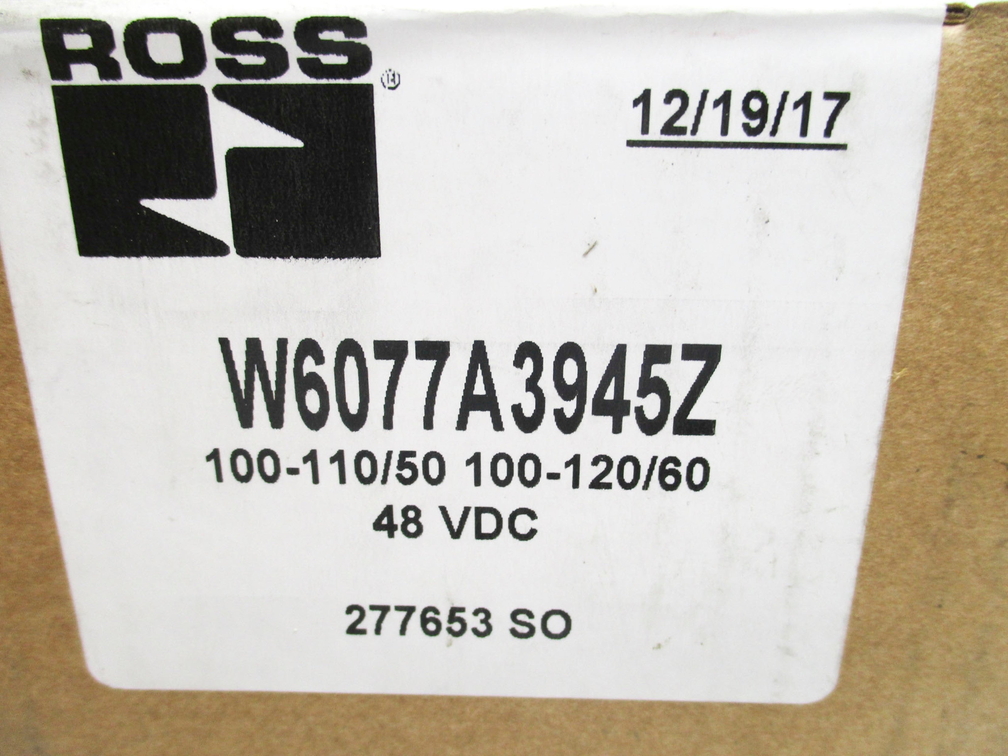 ROSS W6077A3945Z 48VDC 1-10BAR NSMP