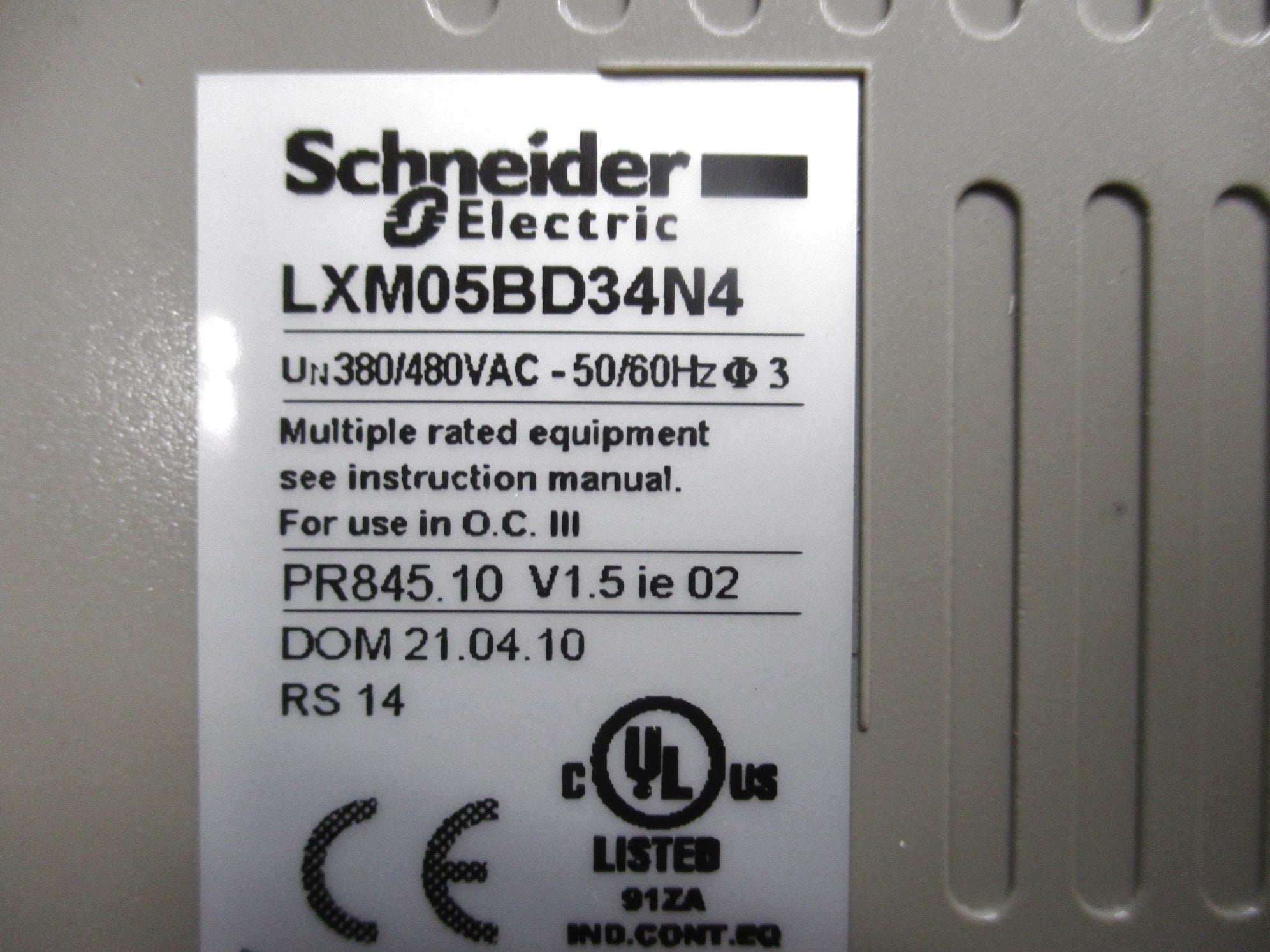 SCHNEIDER LXM05BD34N4 NSMP