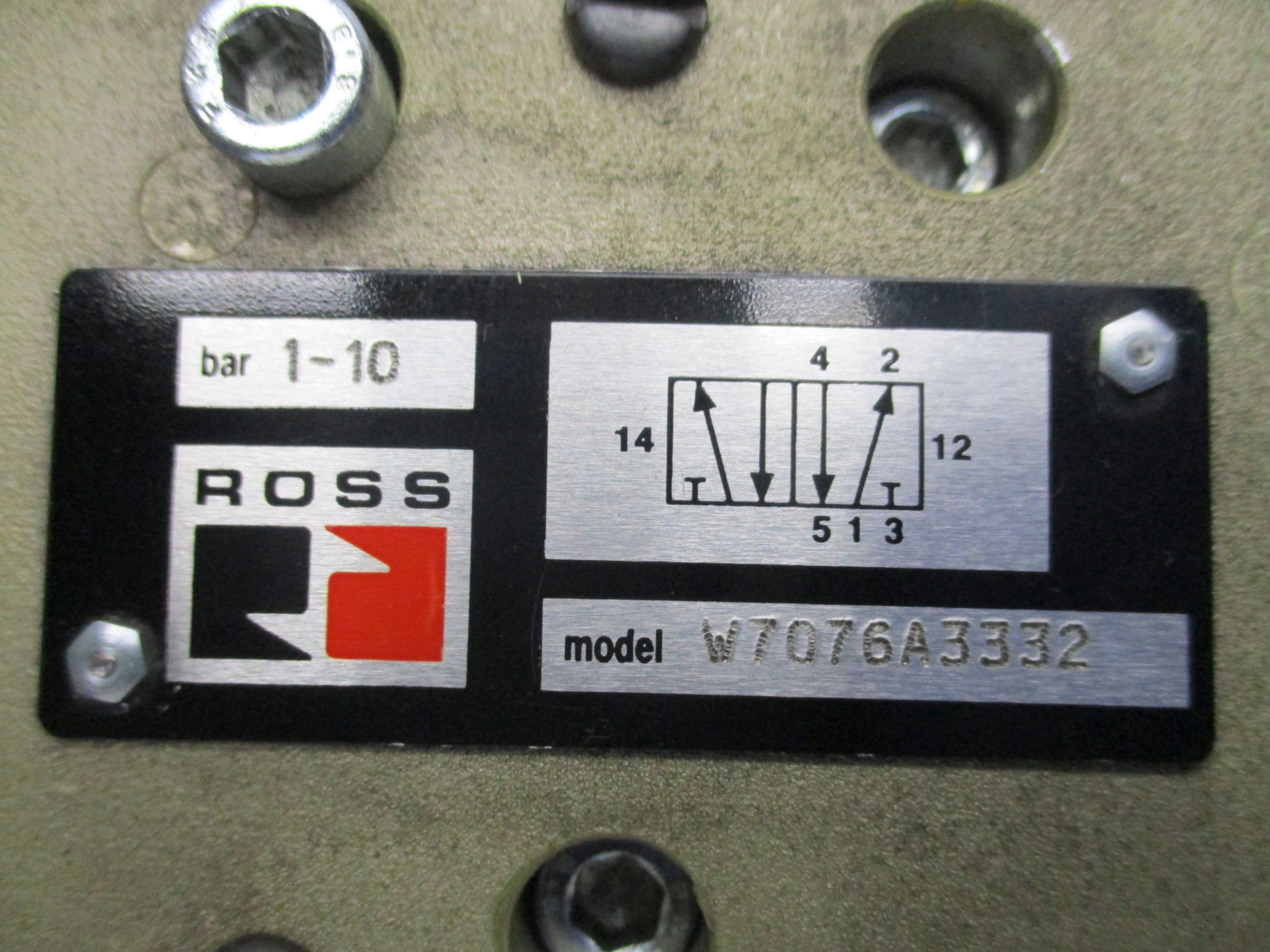 ROSS W7076A3332Z 110V/50HZ-110-120V/60HZ 1-10BAR NSMP