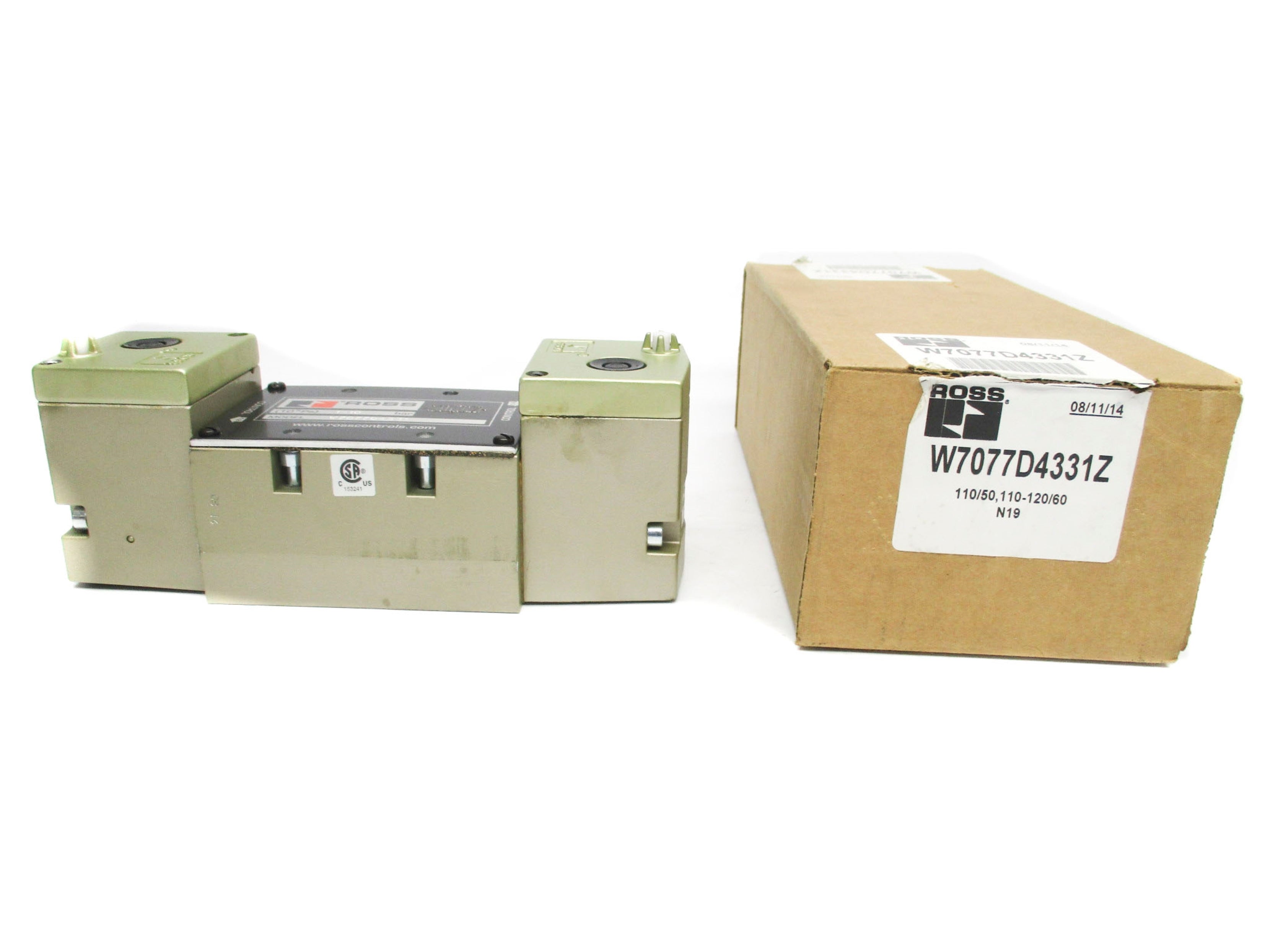 ROSS W7077D4331Z 110V/50HZ-110-120V/60HZ 1-10BAR NSMP