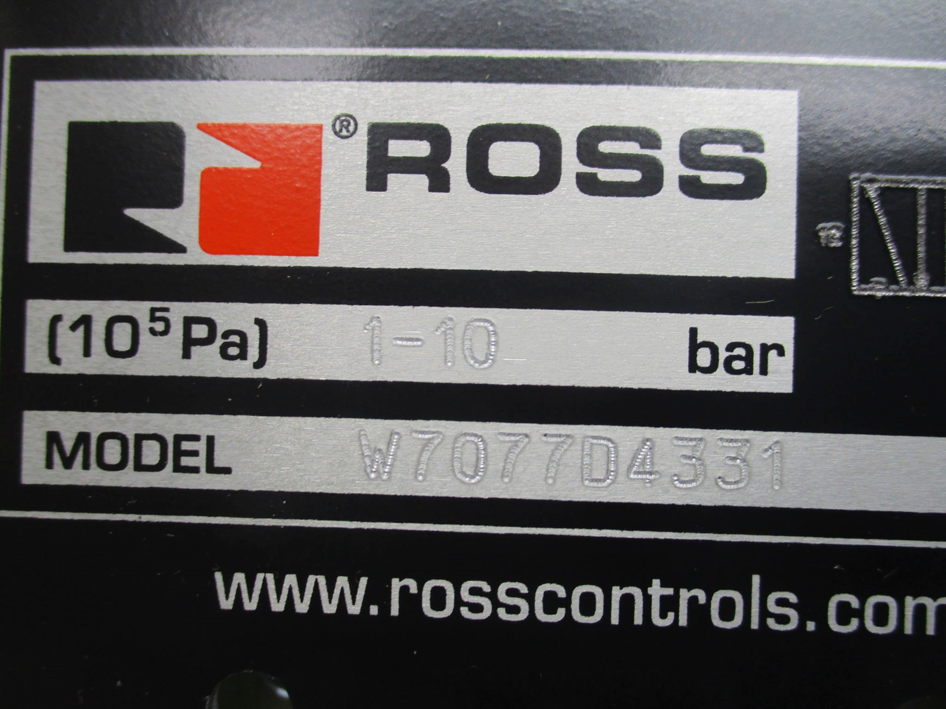 ROSS W7077D4331Z 110V/50HZ-110-120V/60HZ 1-10BAR NSMP