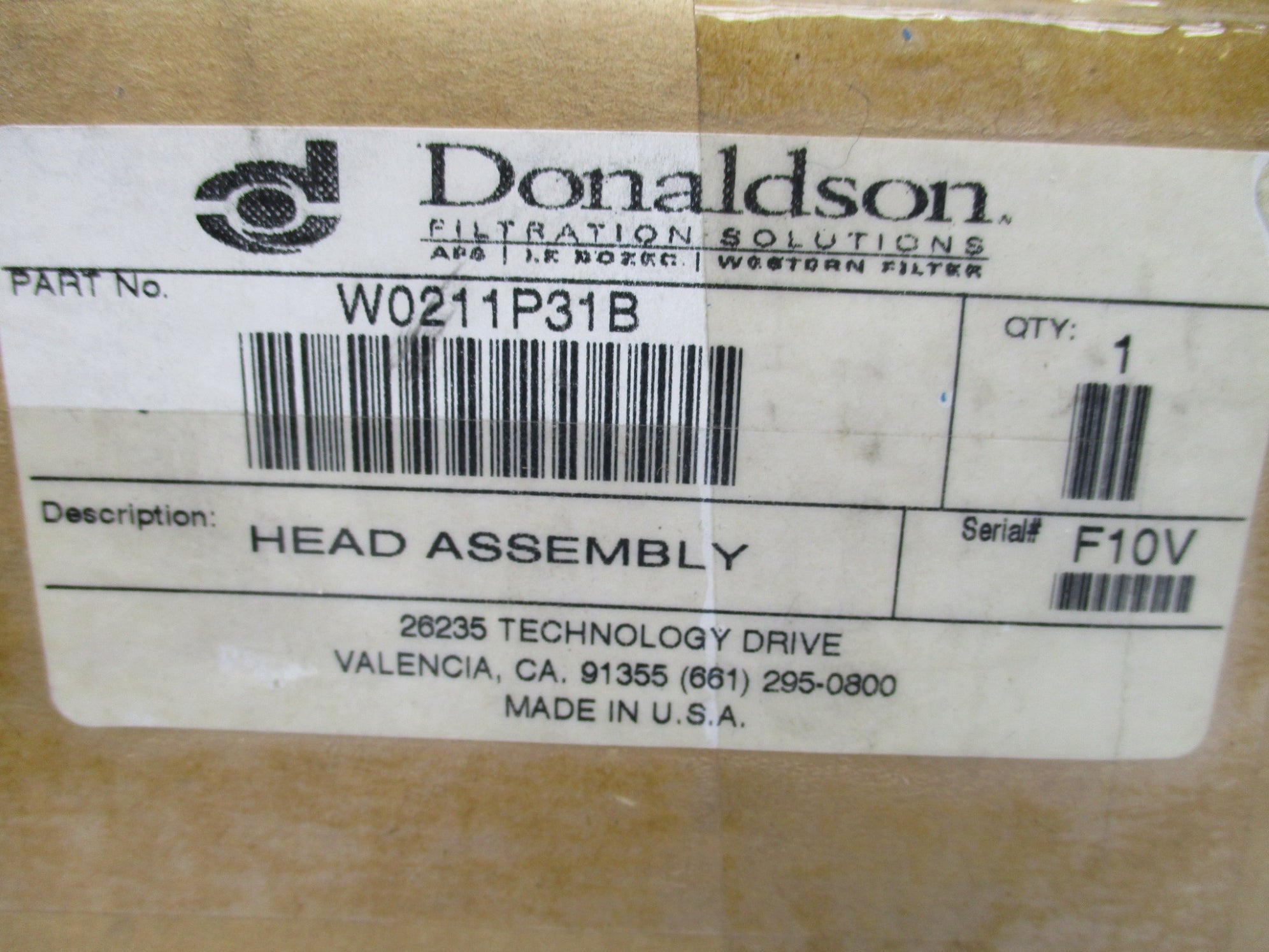 DONALDSON W0211P31B NSMP
